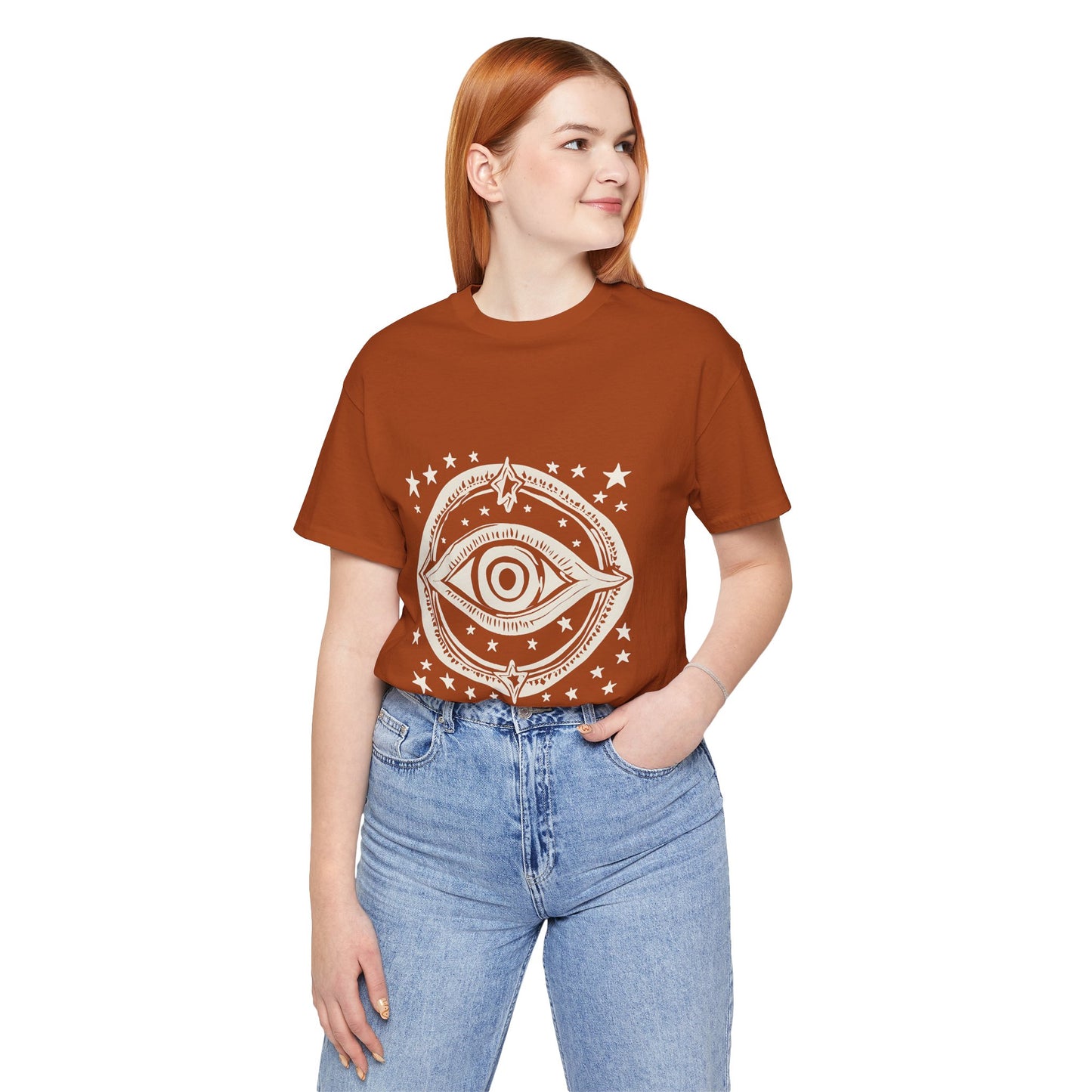 Mystic Eye Unisex Jersey Tee - Cosmic Stars T-Shirt