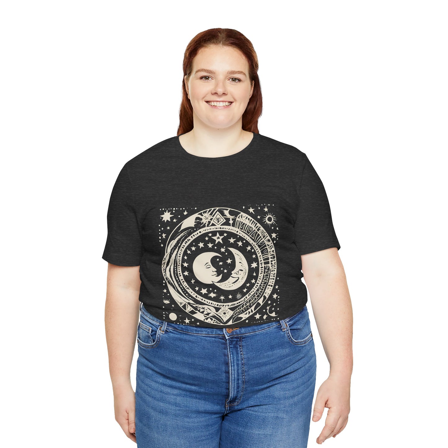 Celestial Harmony Unisex Jersey Tee - Cosmic Design