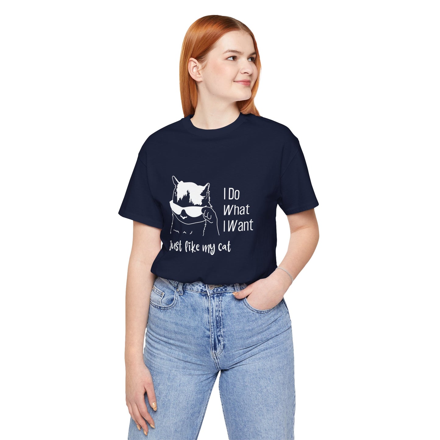 I Do What I Want Cat Tee - Unisex Jersey T-Shirt for Cat Lovers