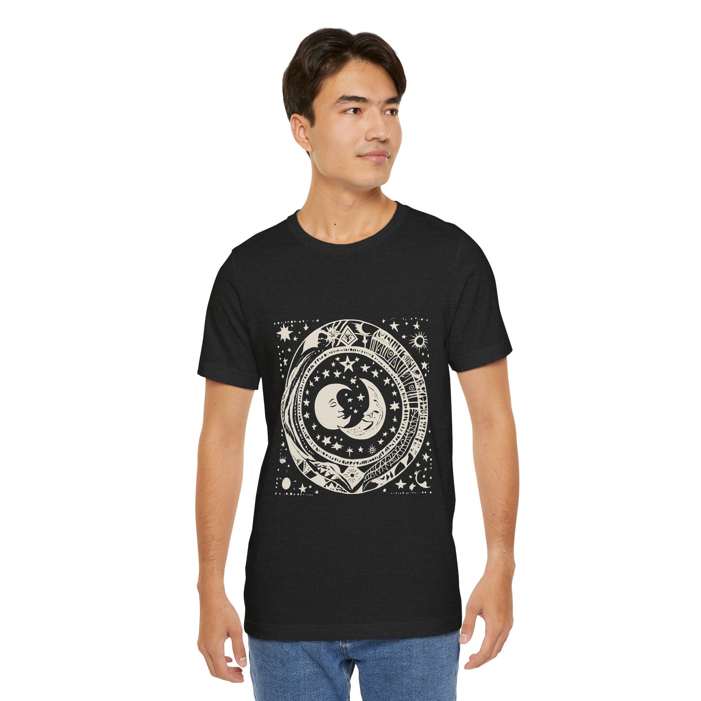 Celestial Harmony Unisex Jersey Tee - Cosmic Design