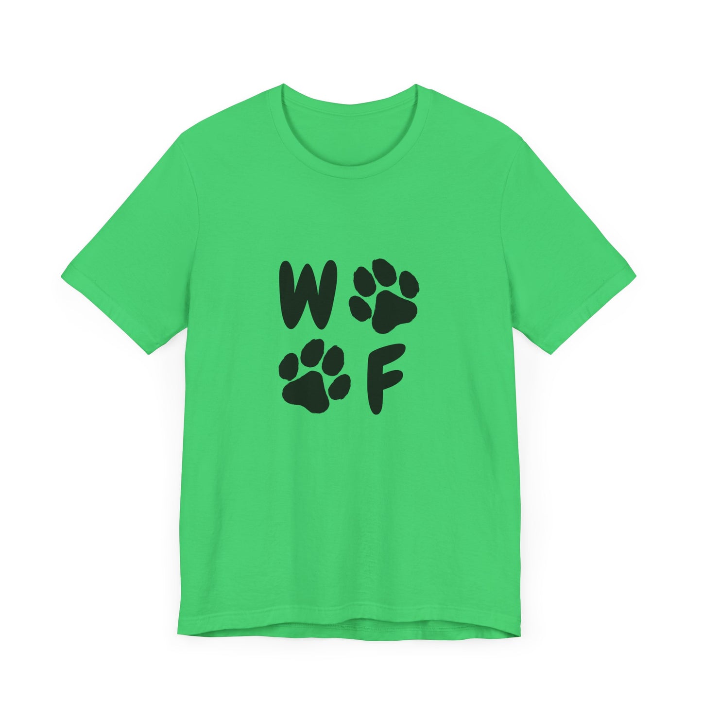 Unisex Dog Lovers Tee - 'WOOF' Graphic Short Sleeve Shirt