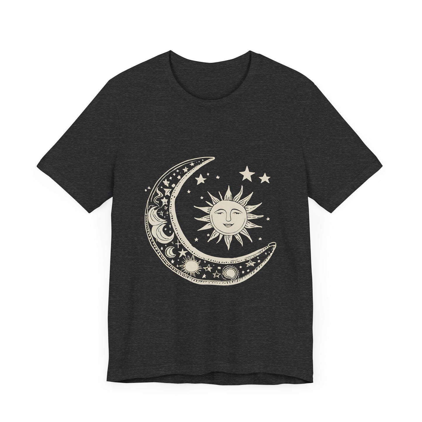 Celestial Sun and Moon Unisex Jersey Tee