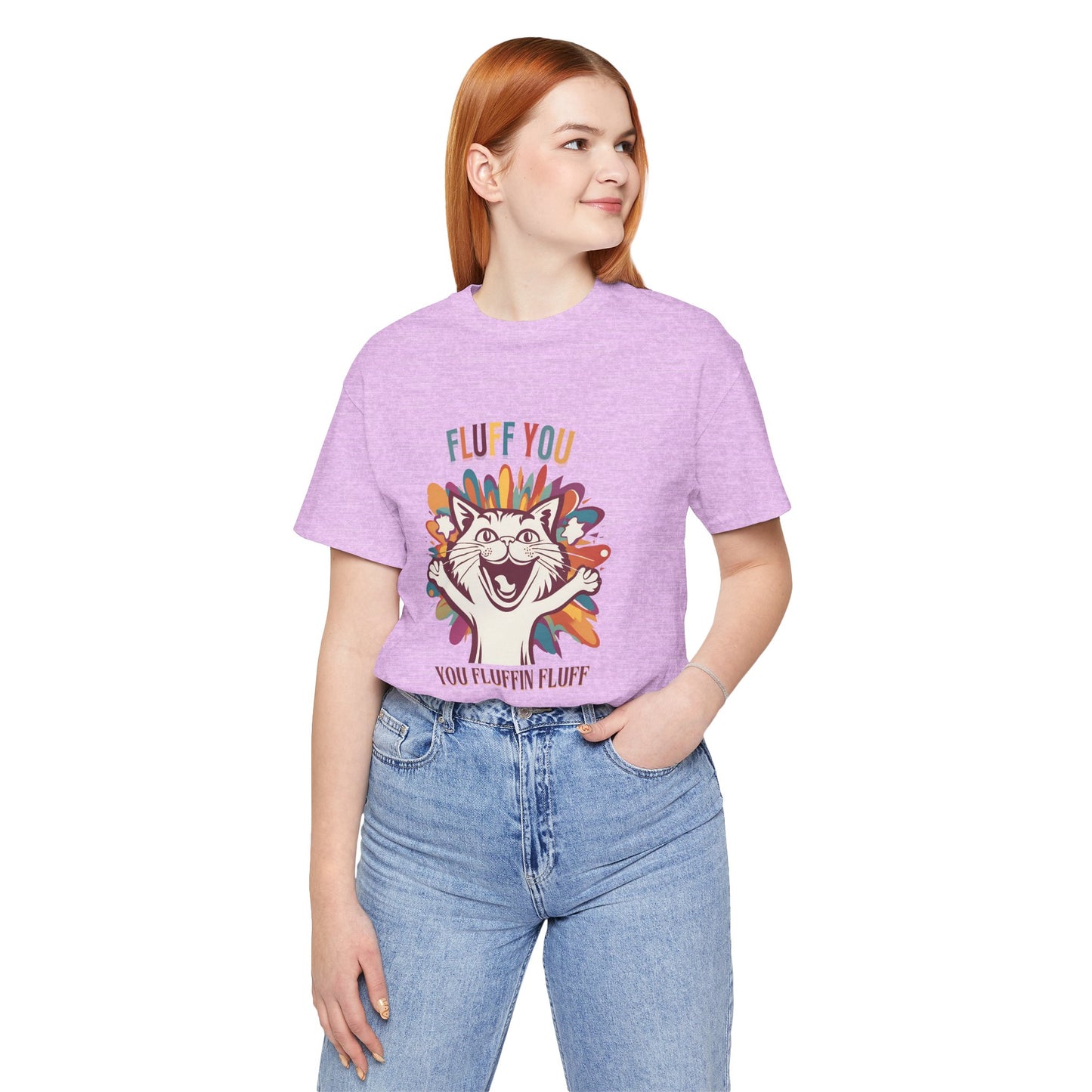 Fluff You Unisex Jersey Tee - Fun Cat Graphic Tee for Cat Lovers