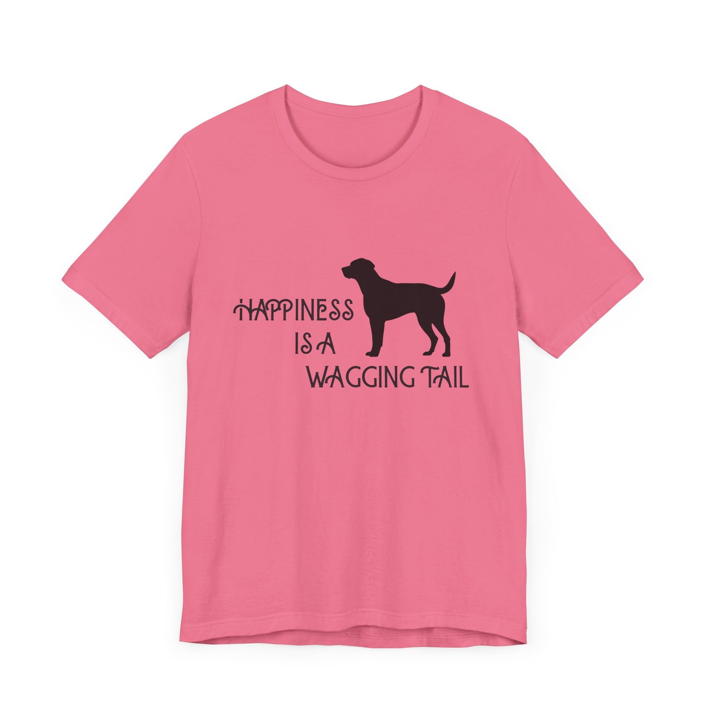 Happiness is a Wagging Tail Unisex Dog Lover Tee