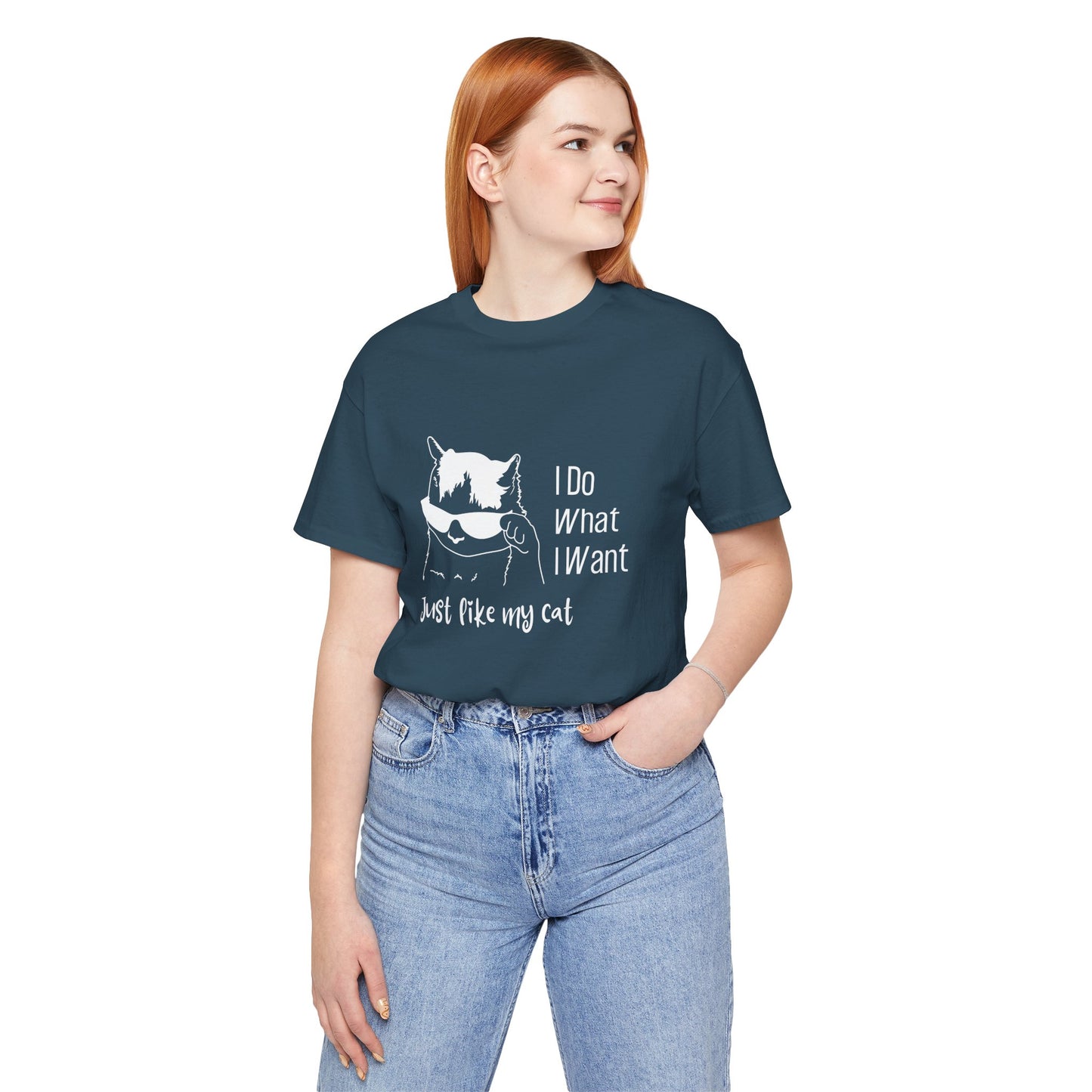 I Do What I Want Cat Tee - Unisex Jersey T-Shirt for Cat Lovers