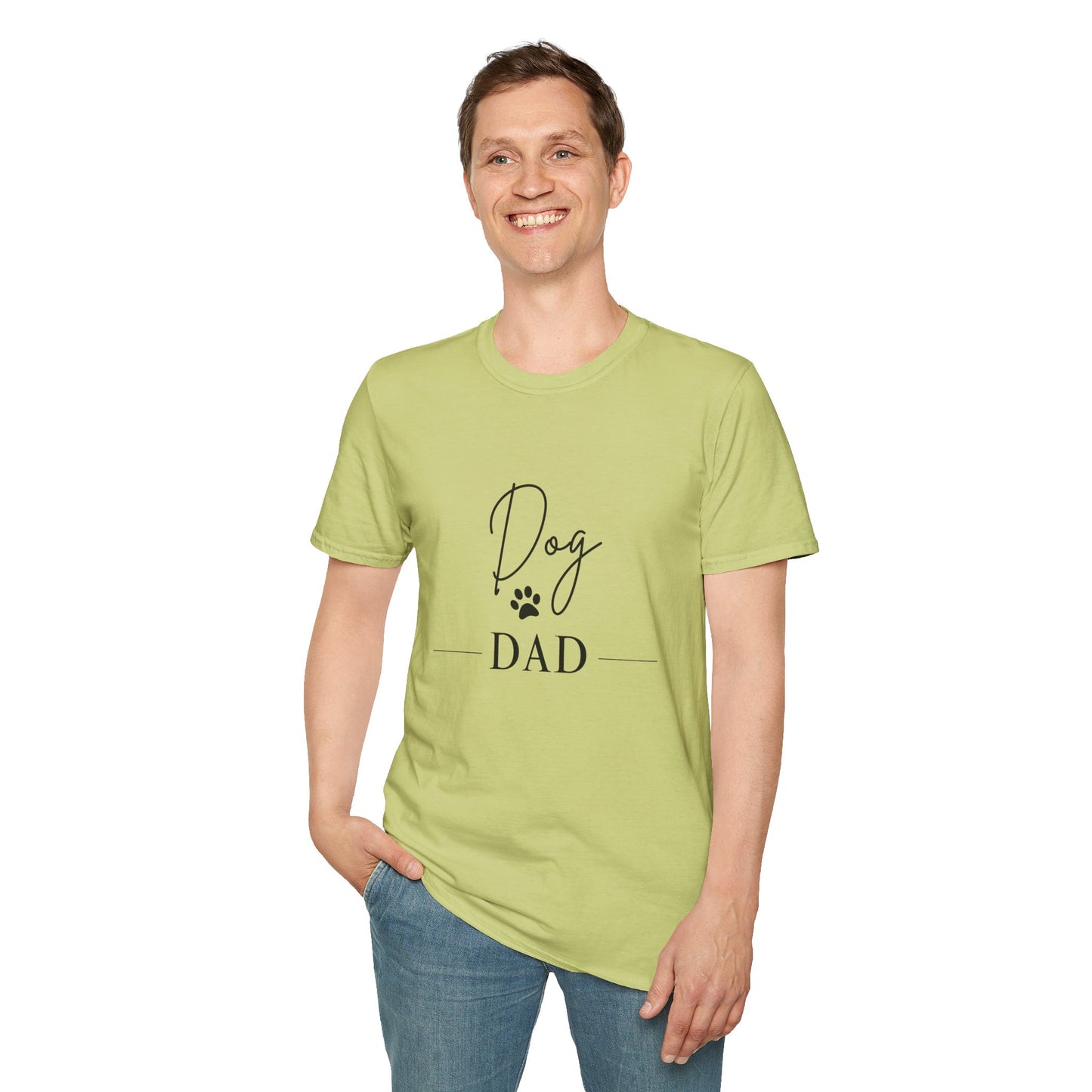 Dog Dad Unisex Softstyle T-Shirt - Perfect Gift for Pet Lovers