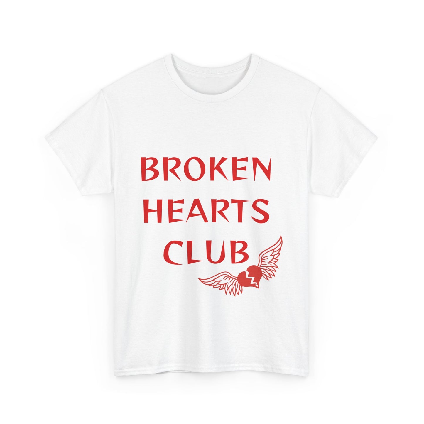 Broken Hearts Club Unisex Heavy Cotton Tee - Casual Comfort for Heartbreakers