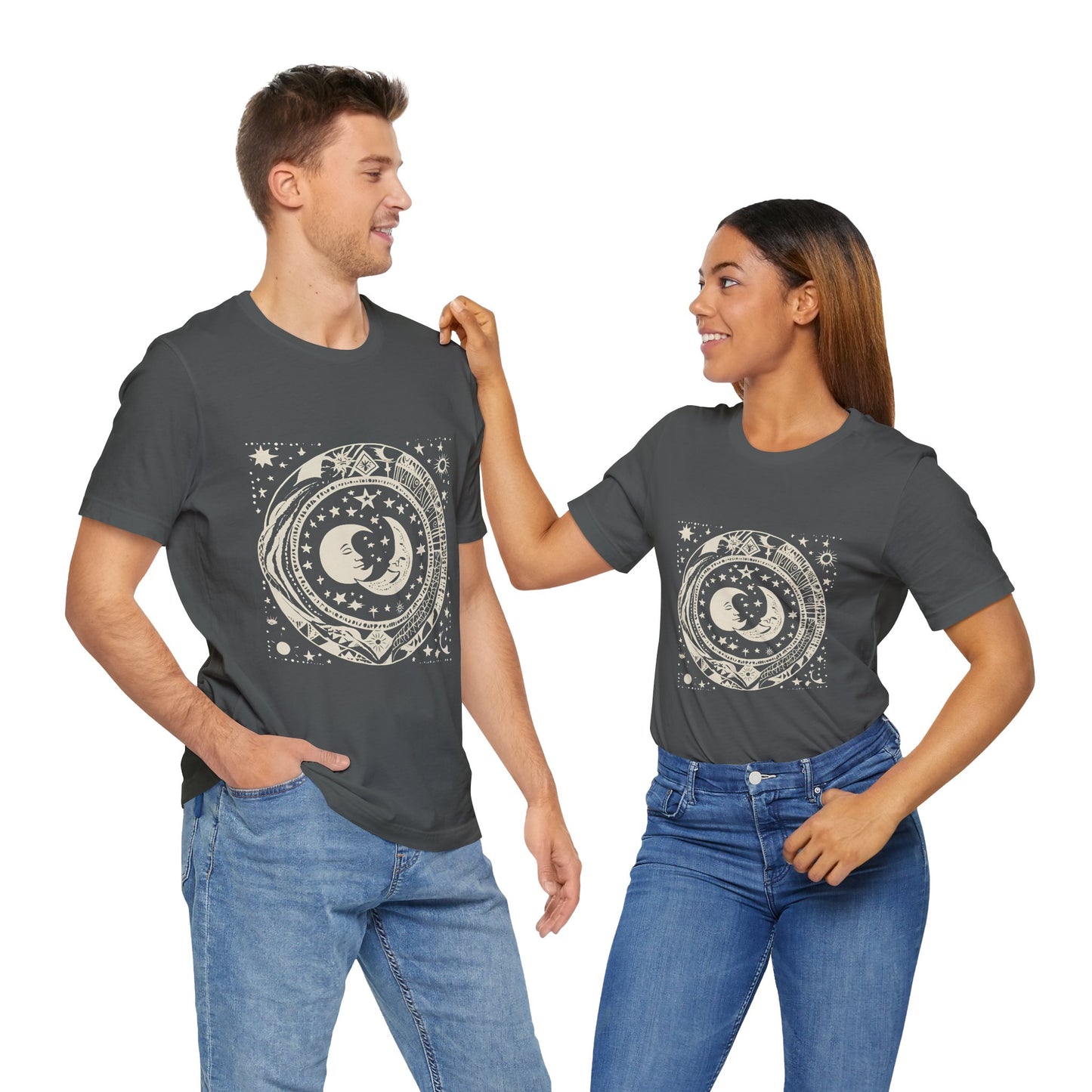 Celestial Harmony Unisex Jersey Tee - Cosmic Design