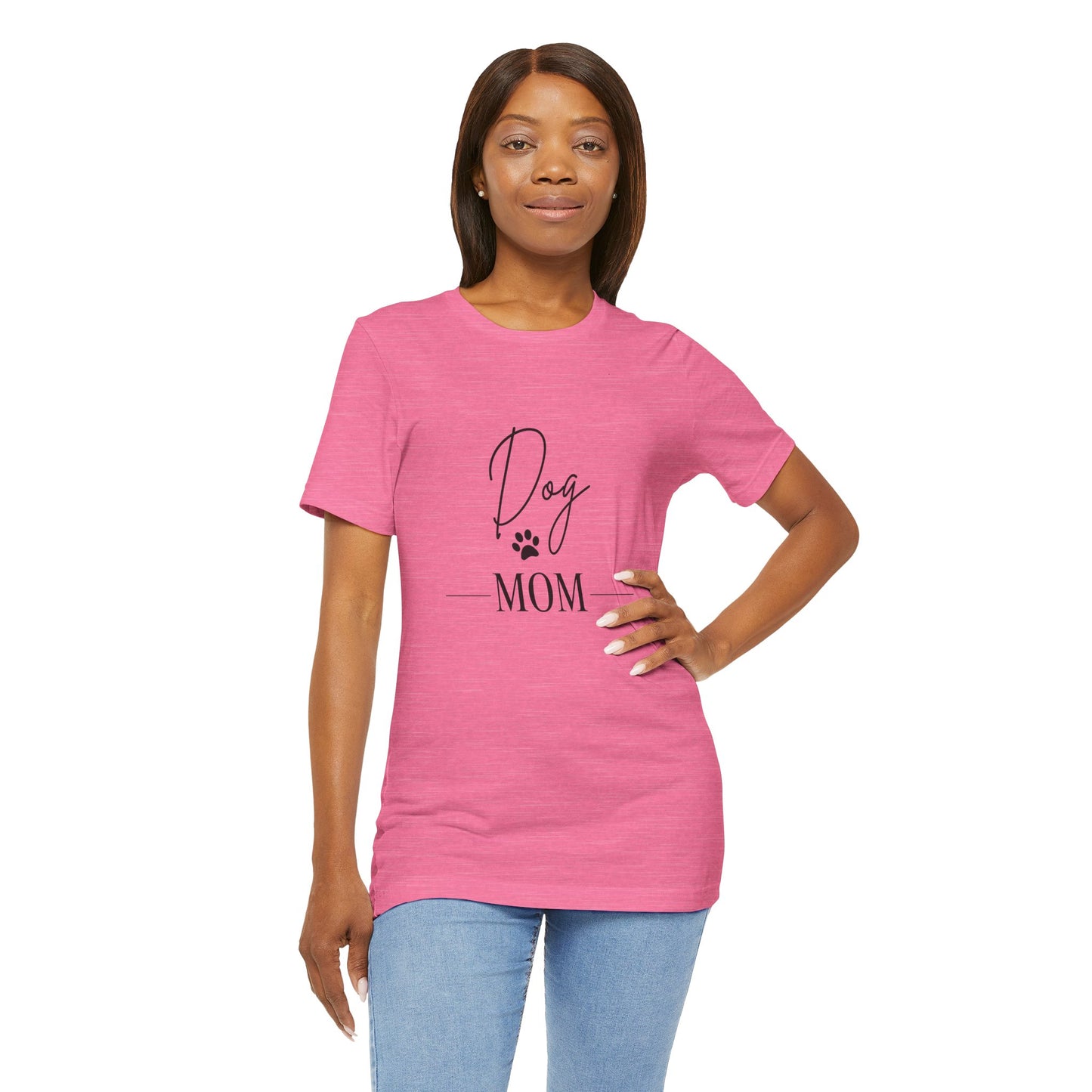 Dog Mom Unisex Jersey Tee - Perfect Gift for Dog Lovers