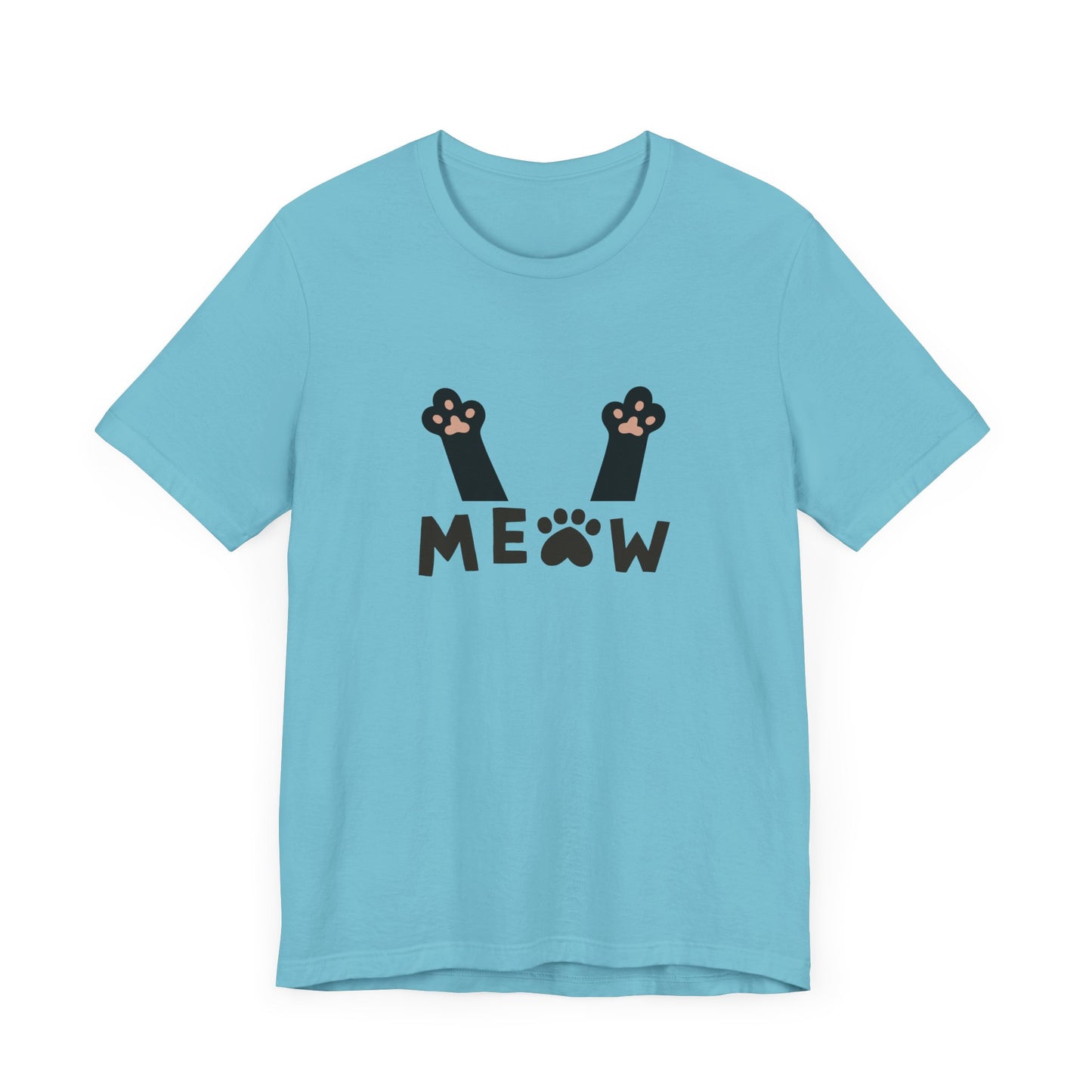 Meow Cat Paw Unisex Jersey Tee