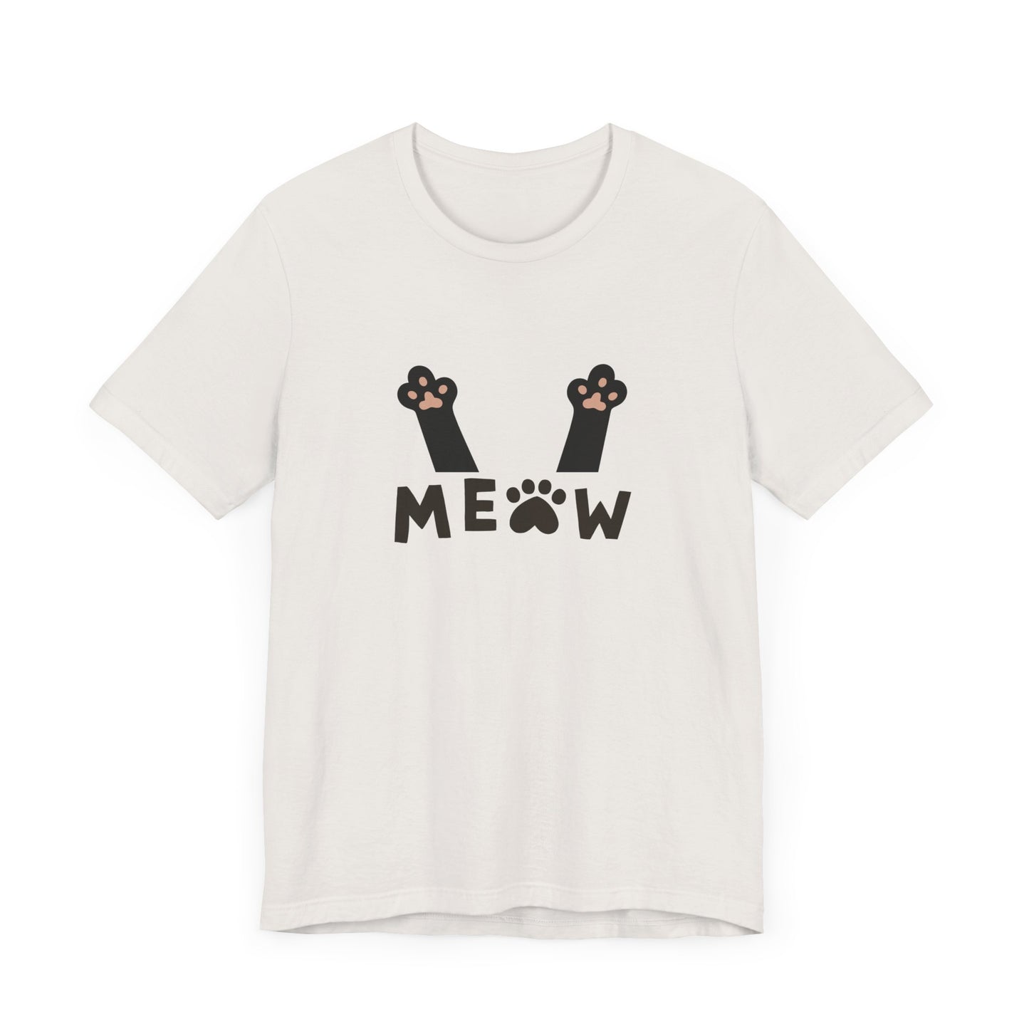 Meow Cat Paw Unisex Jersey Tee