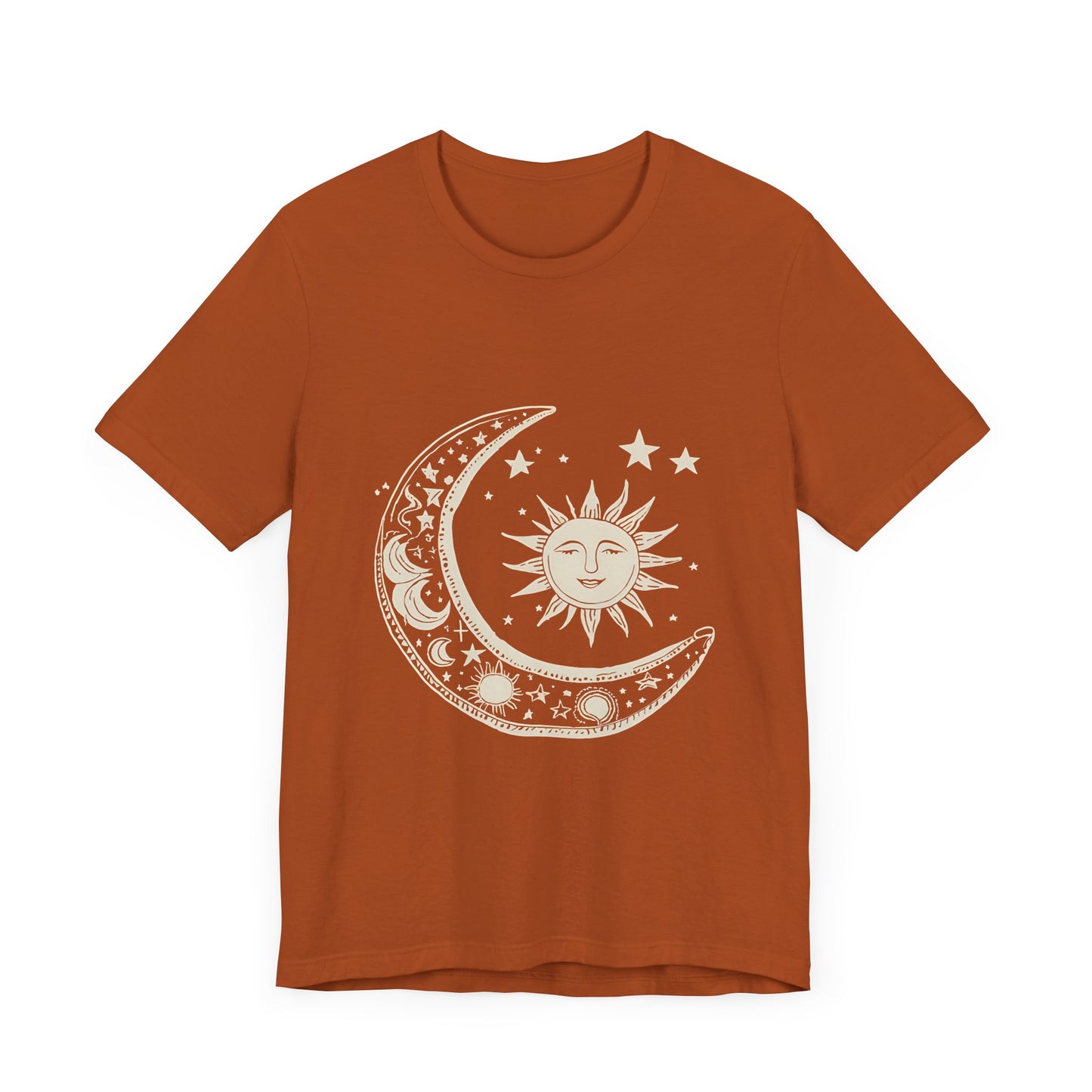 Celestial Sun and Moon Unisex Jersey Tee