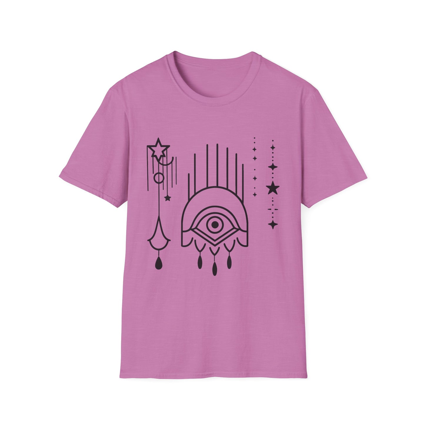 Mystical Eye Unisex Softstyle T-Shirt for Spiritual Seekers