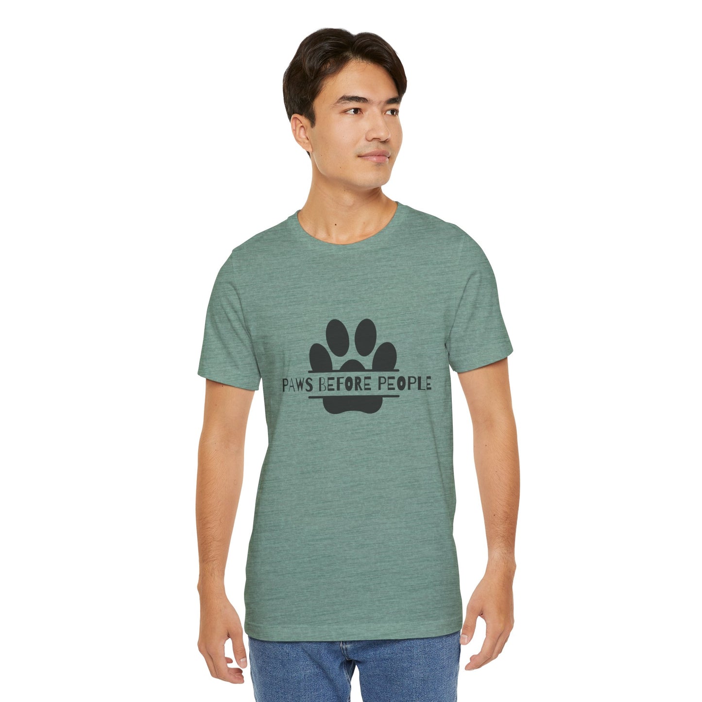 Funny Dog Lover T-Shirt - "Paws Before People" Unisex Tee