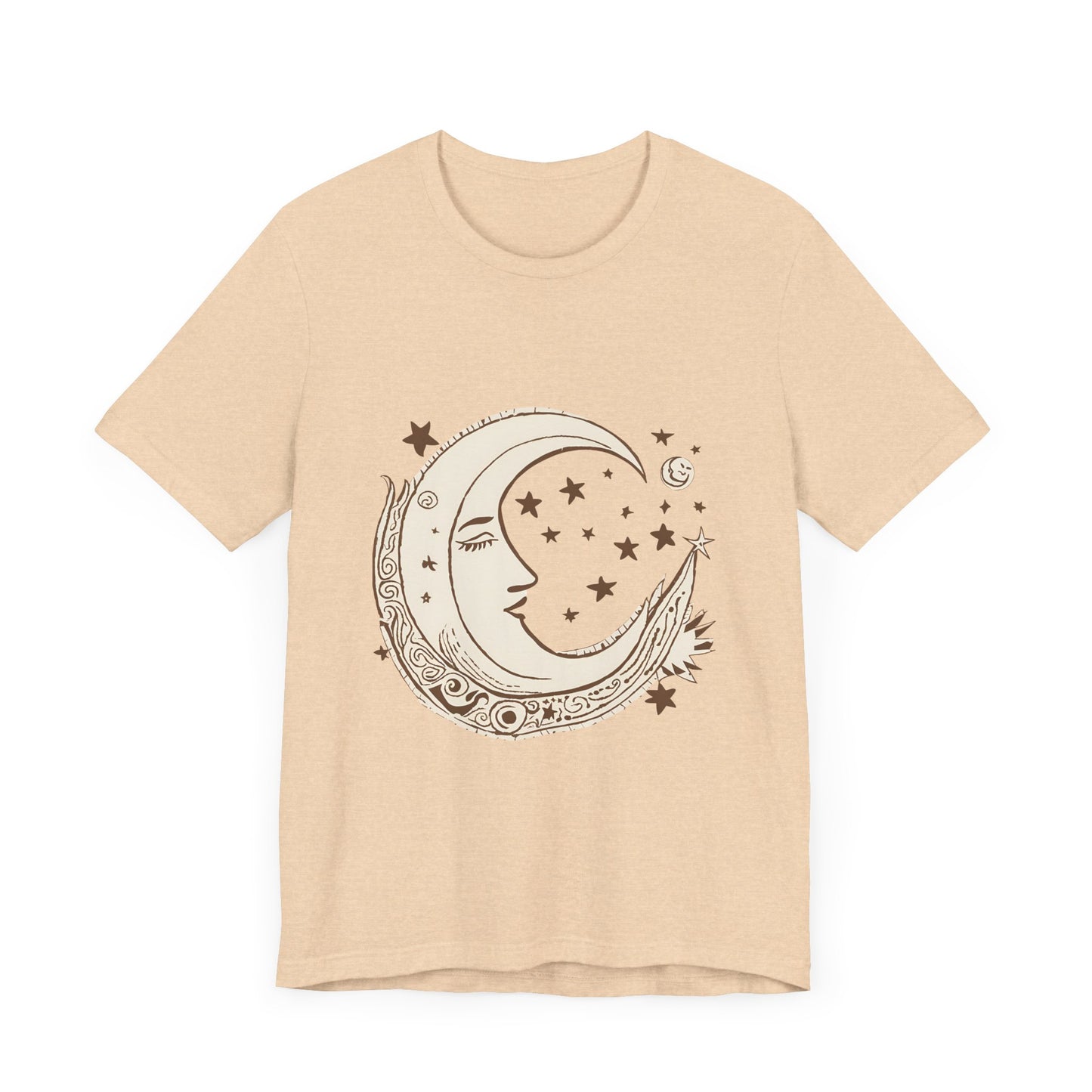 Celestial Moon and Stars Unisex Short Sleeve Tee