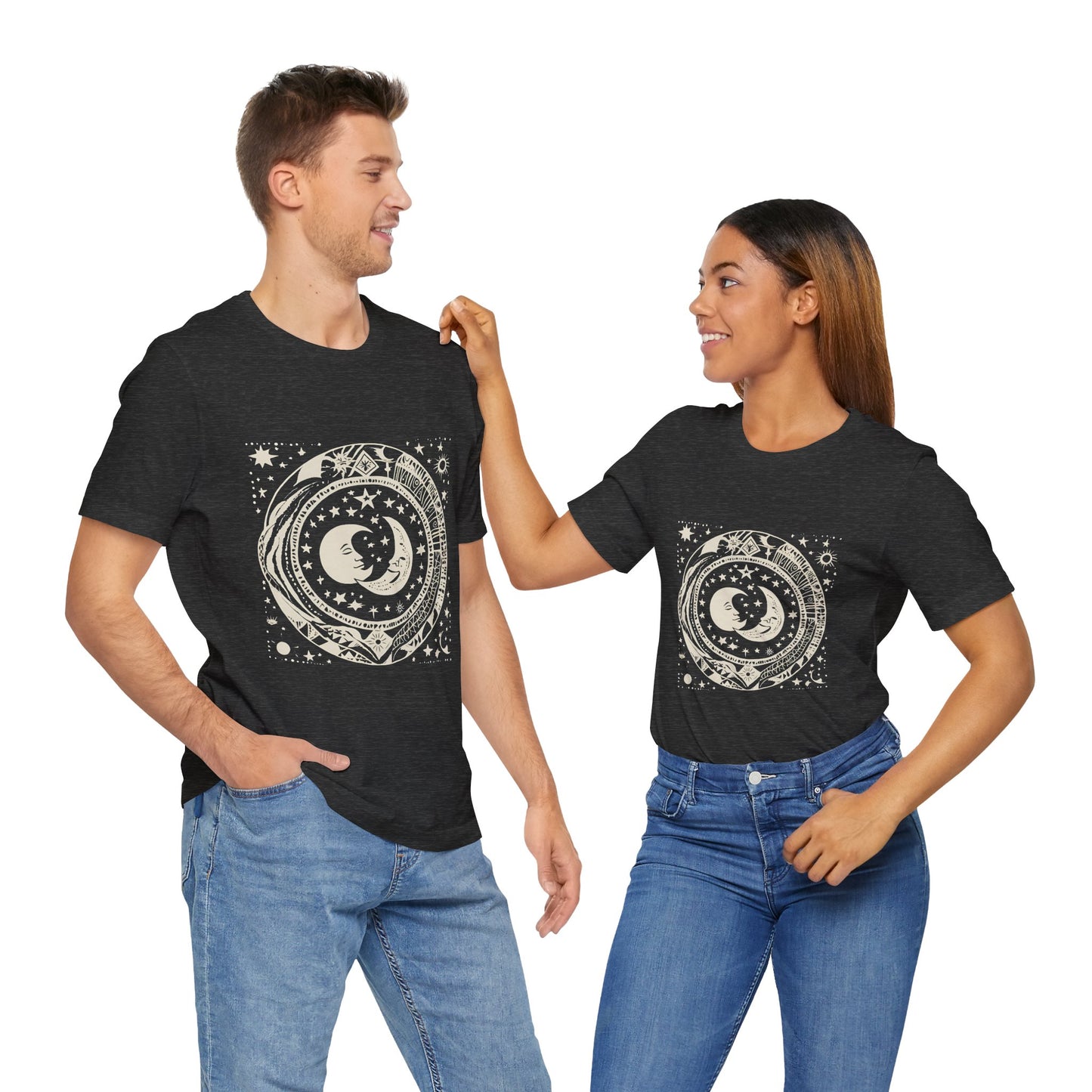 Celestial Harmony Unisex Jersey Tee - Cosmic Design