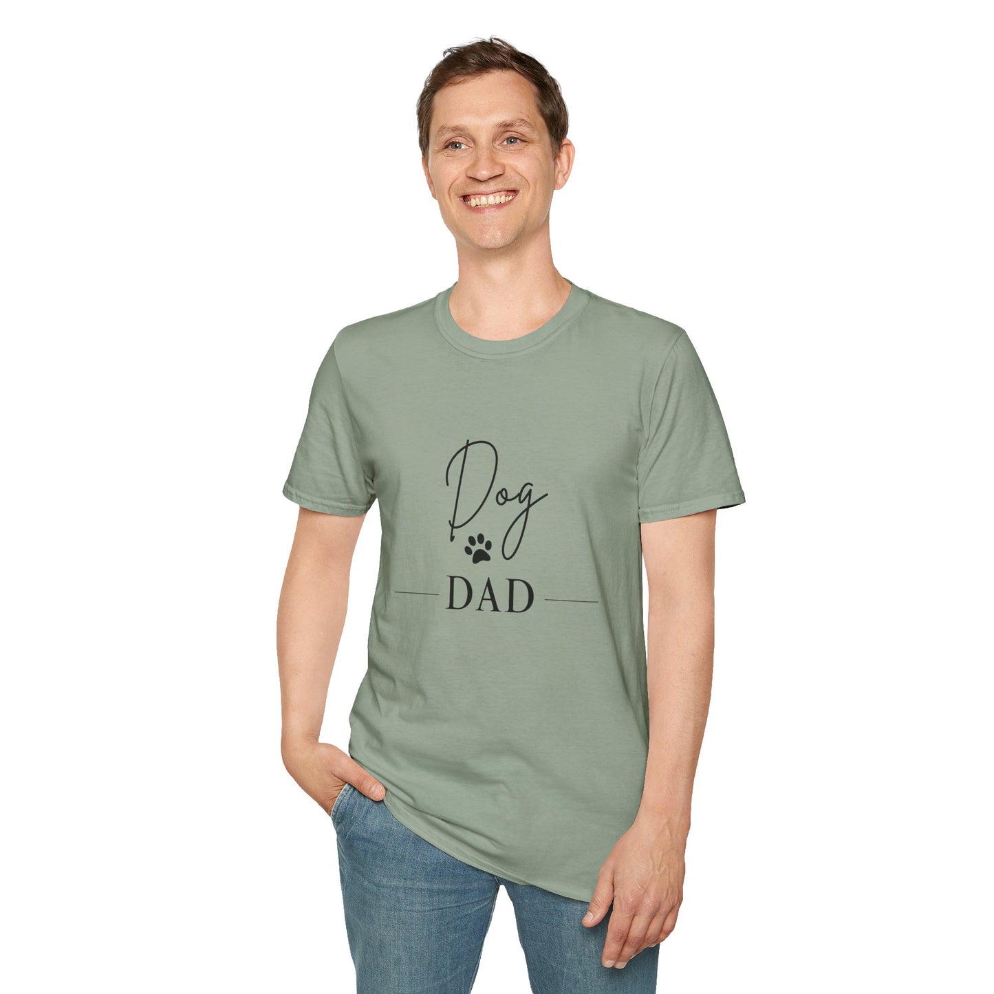 Dog Dad Unisex Softstyle T-Shirt - Perfect Gift for Pet Lovers