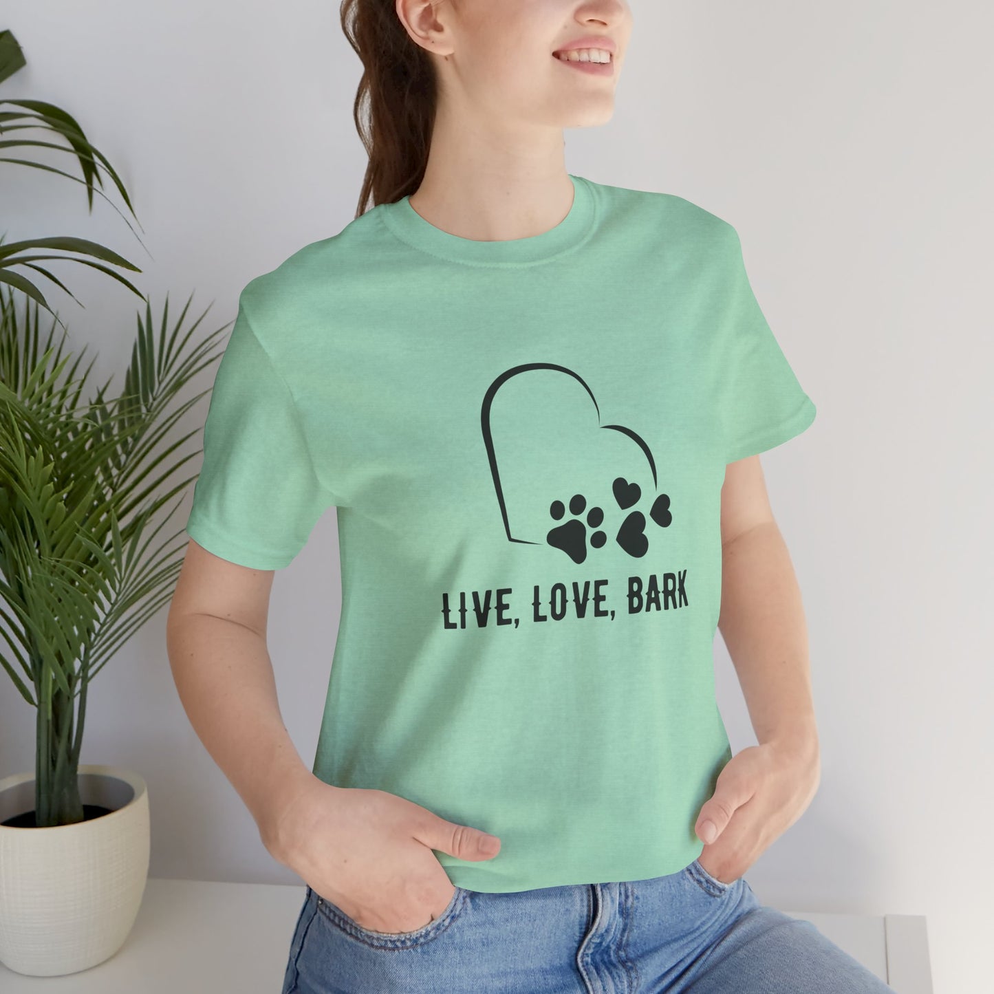 Live Love Bark Unisex Pet Lover Tee