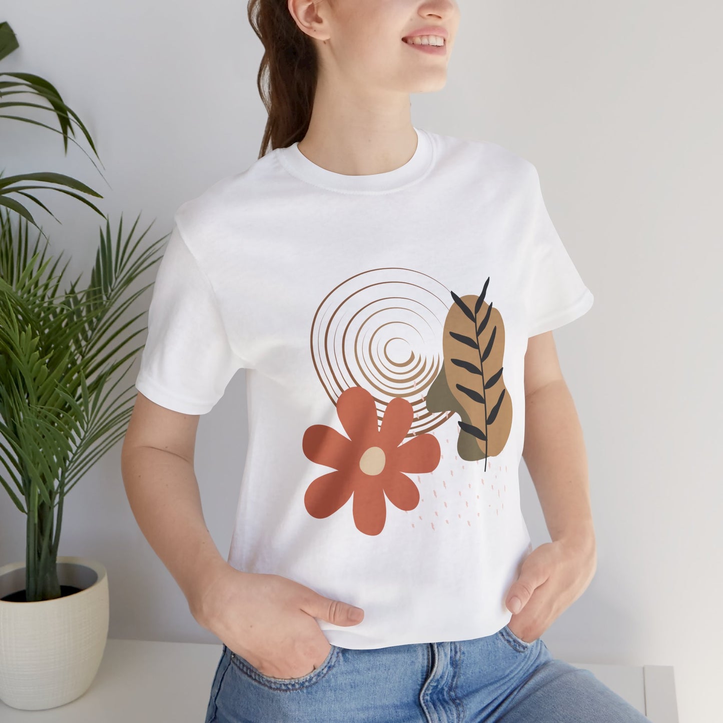 Boho Chic Floral Unisex Short Sleeve Tee