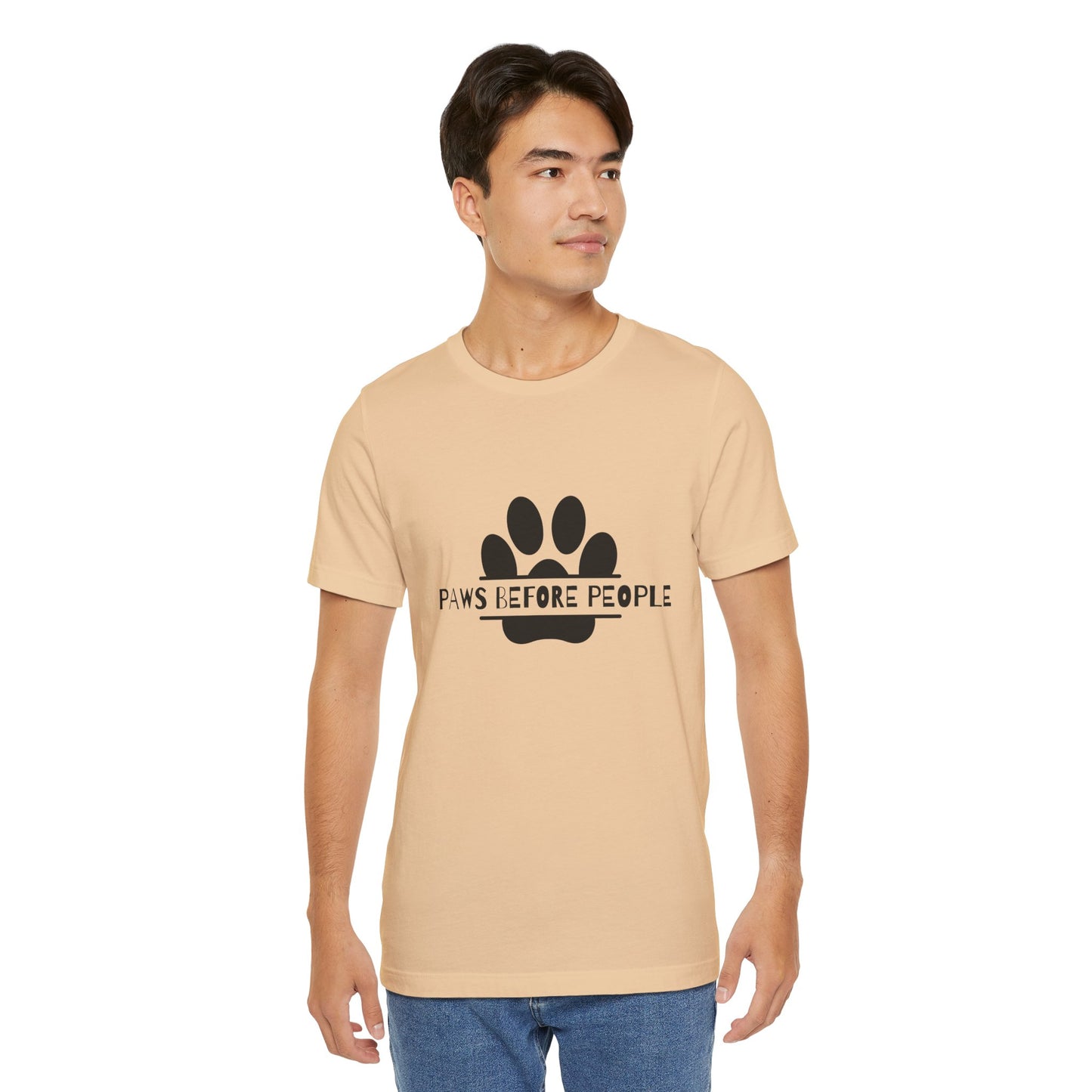 Funny Dog Lover T-Shirt - "Paws Before People" Unisex Tee