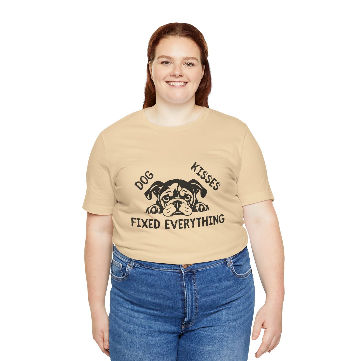 Unisex Dog Kisses Fixed Everything Tee