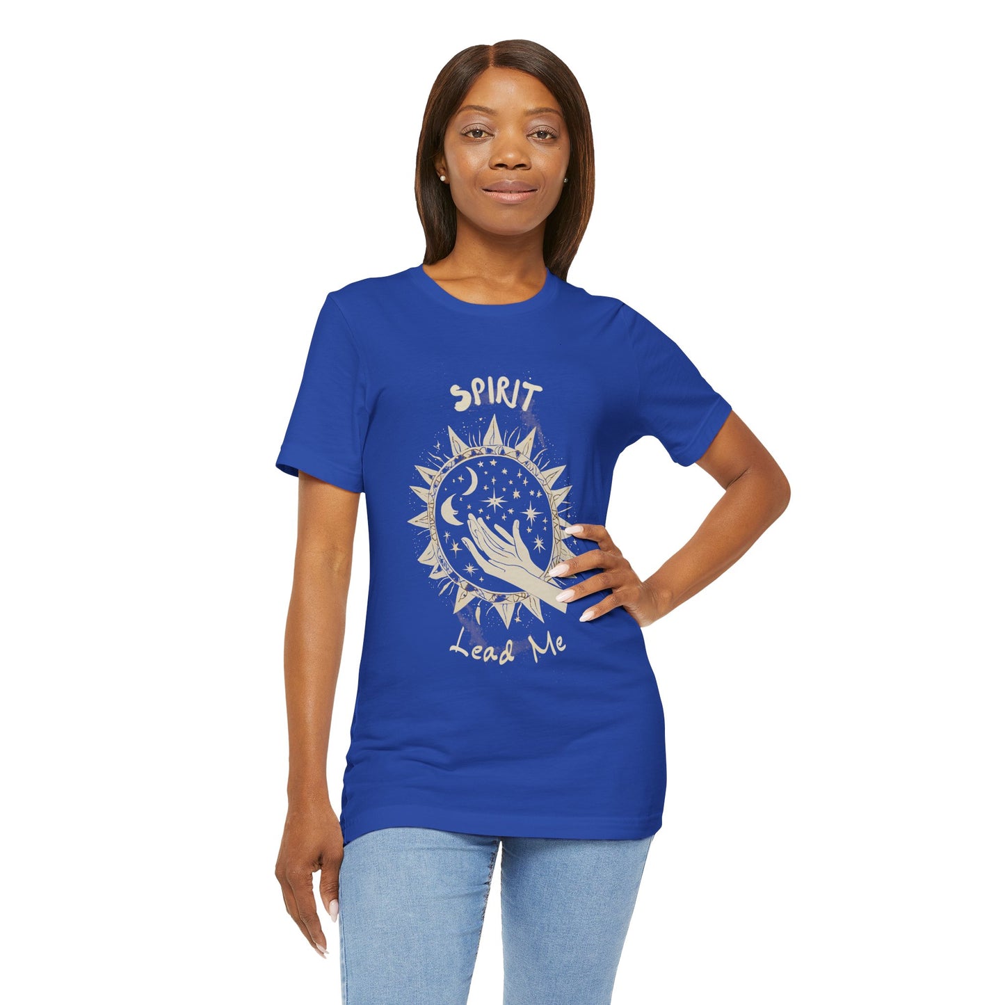 Spirit Lead Me Unisex Jersey Tee - Boho Chic Top for Spiritual Souls