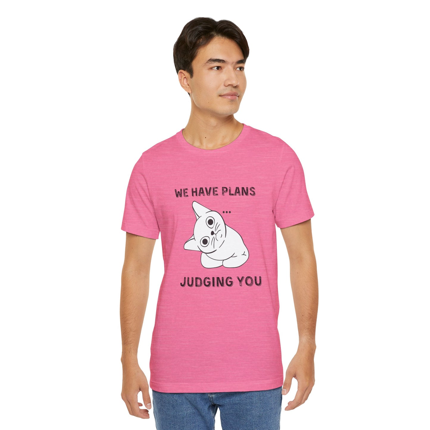 Judging You Cat Unisex T-Shirt – Funny Cat Lover Tee