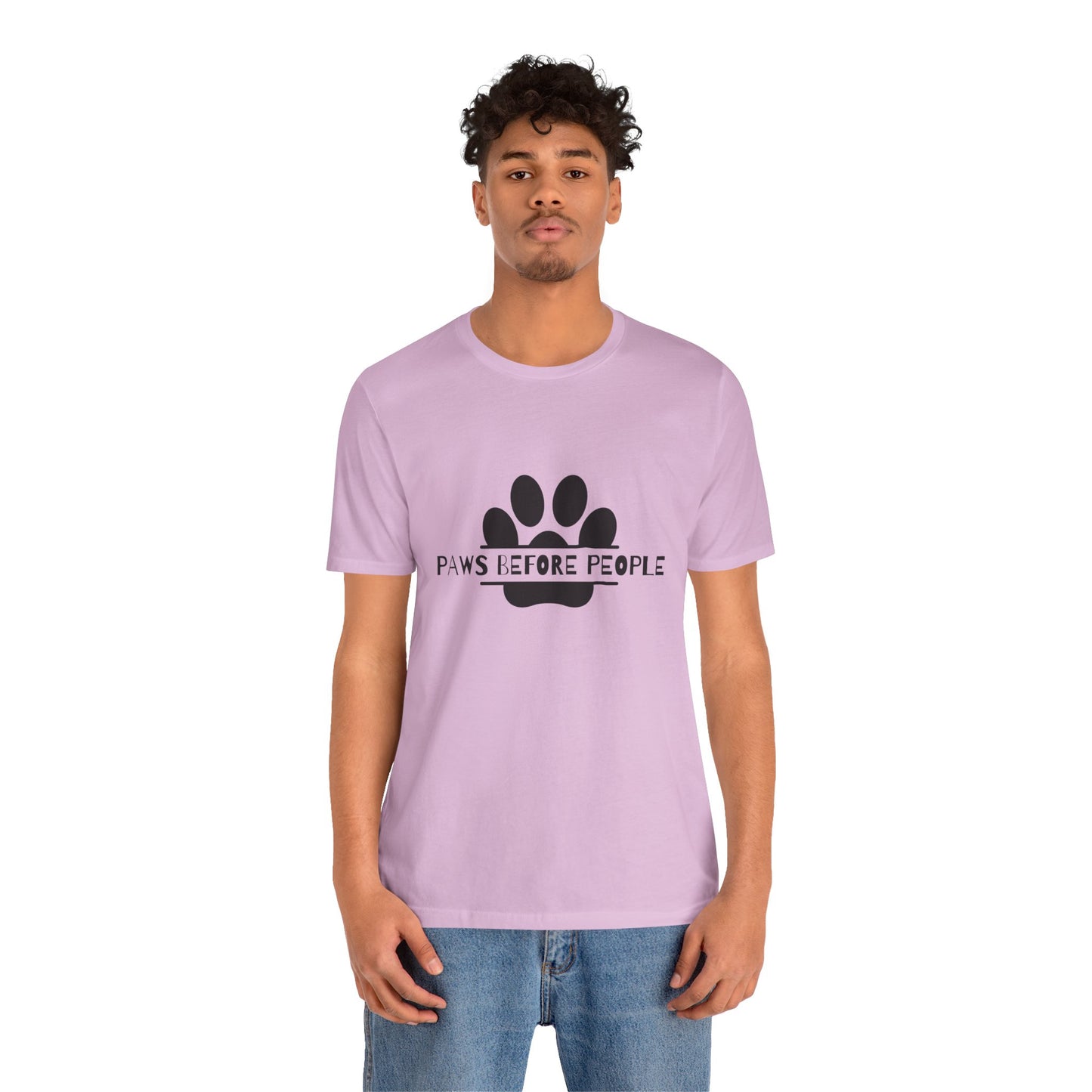 Funny Dog Lover T-Shirt - "Paws Before People" Unisex Tee