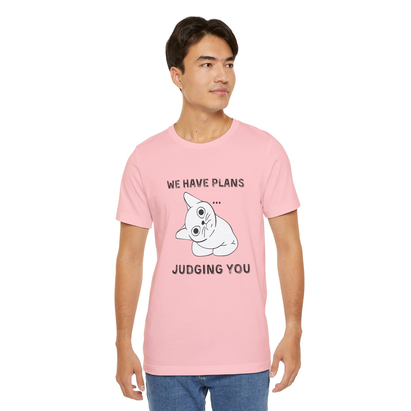 Judging You Cat Unisex T-Shirt – Funny Cat Lover Tee