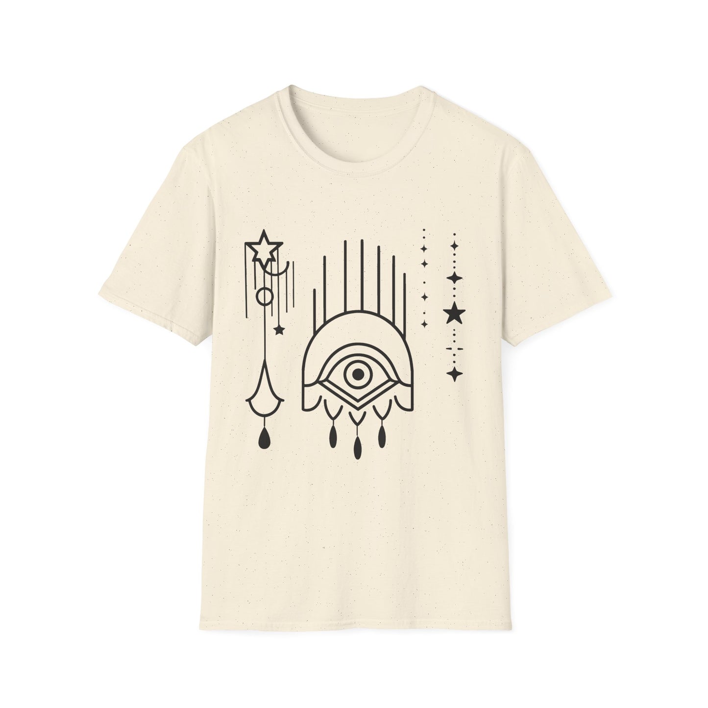 Mystical Eye Unisex Softstyle T-Shirt for Spiritual Seekers