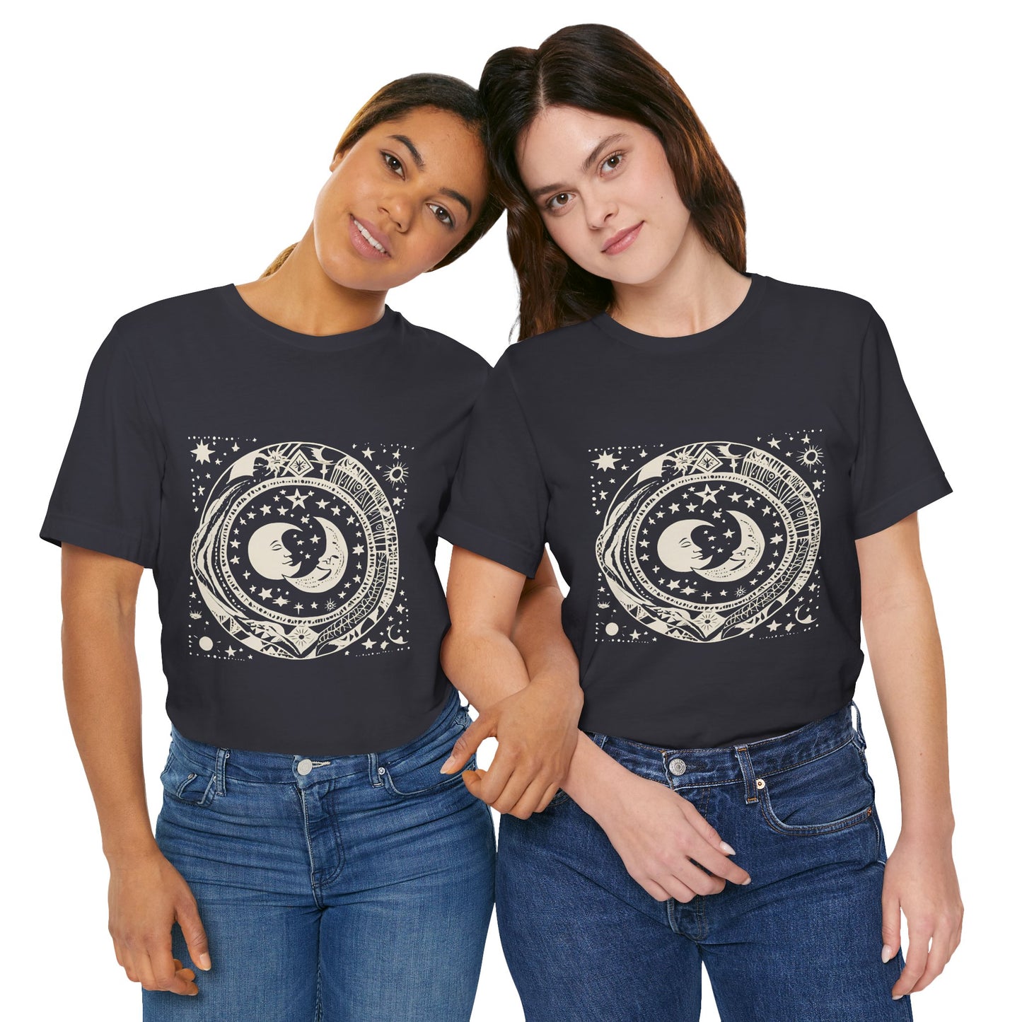 Celestial Harmony Unisex Jersey Tee - Cosmic Design