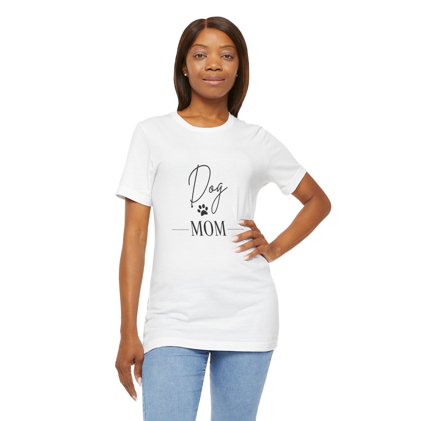 Dog Mom Unisex Jersey Tee - Perfect Gift for Dog Lovers