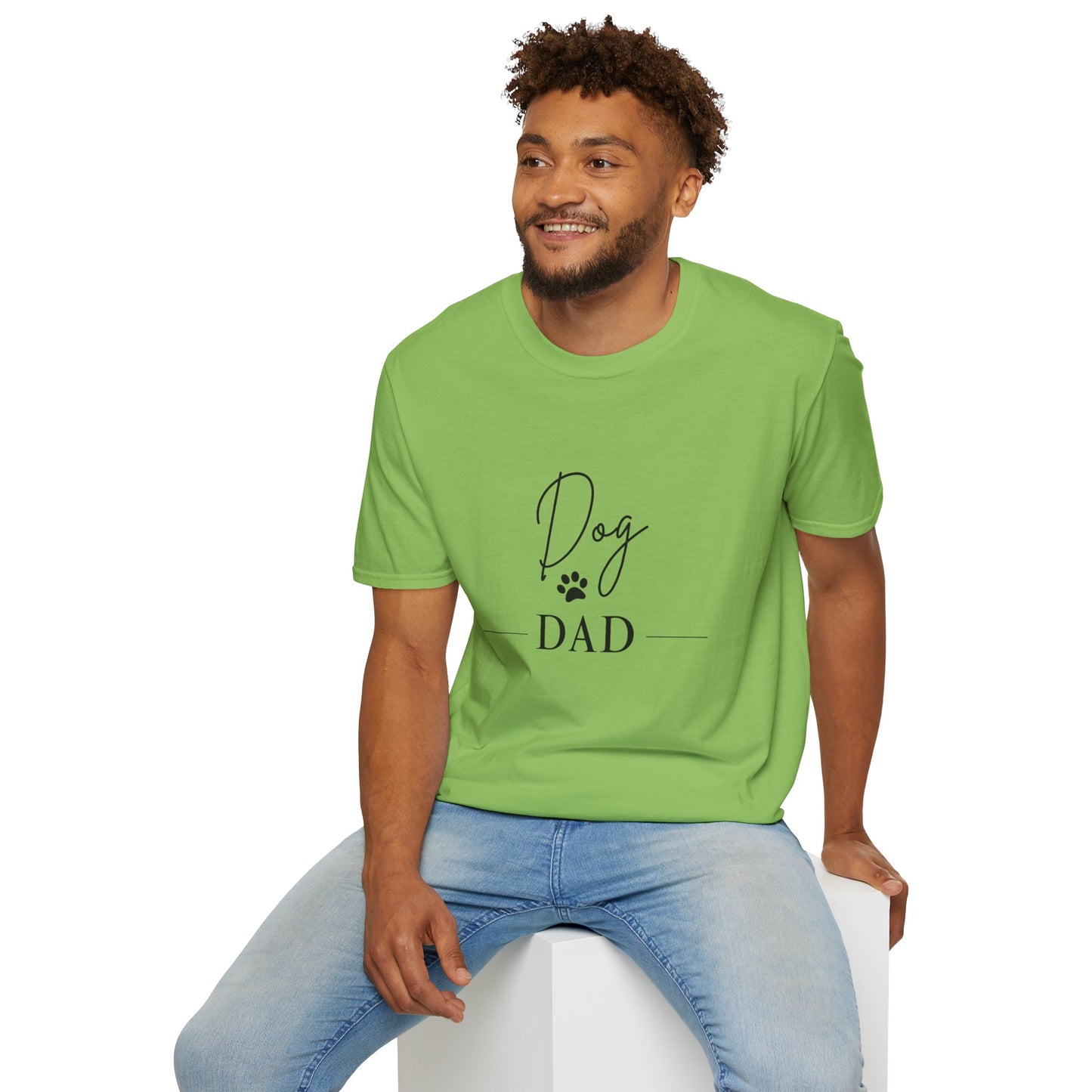 Dog Dad Unisex Softstyle T-Shirt - Perfect Gift for Pet Lovers