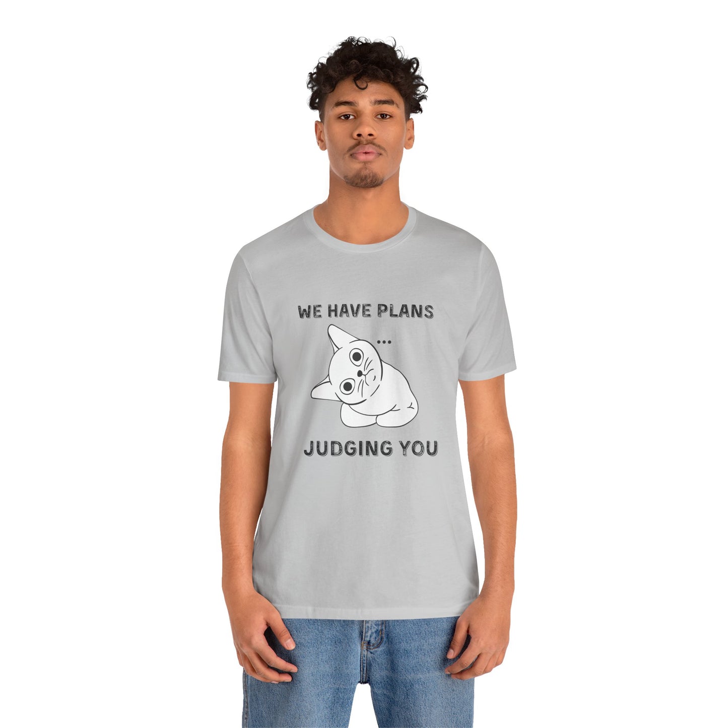 Judging You Cat Unisex T-Shirt – Funny Cat Lover Tee