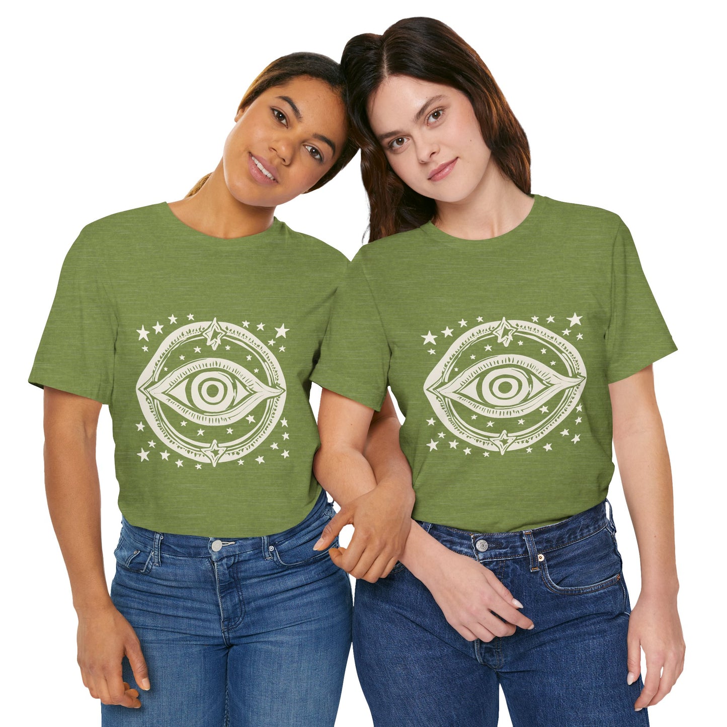 Mystic Eye Unisex Jersey Tee - Cosmic Stars T-Shirt