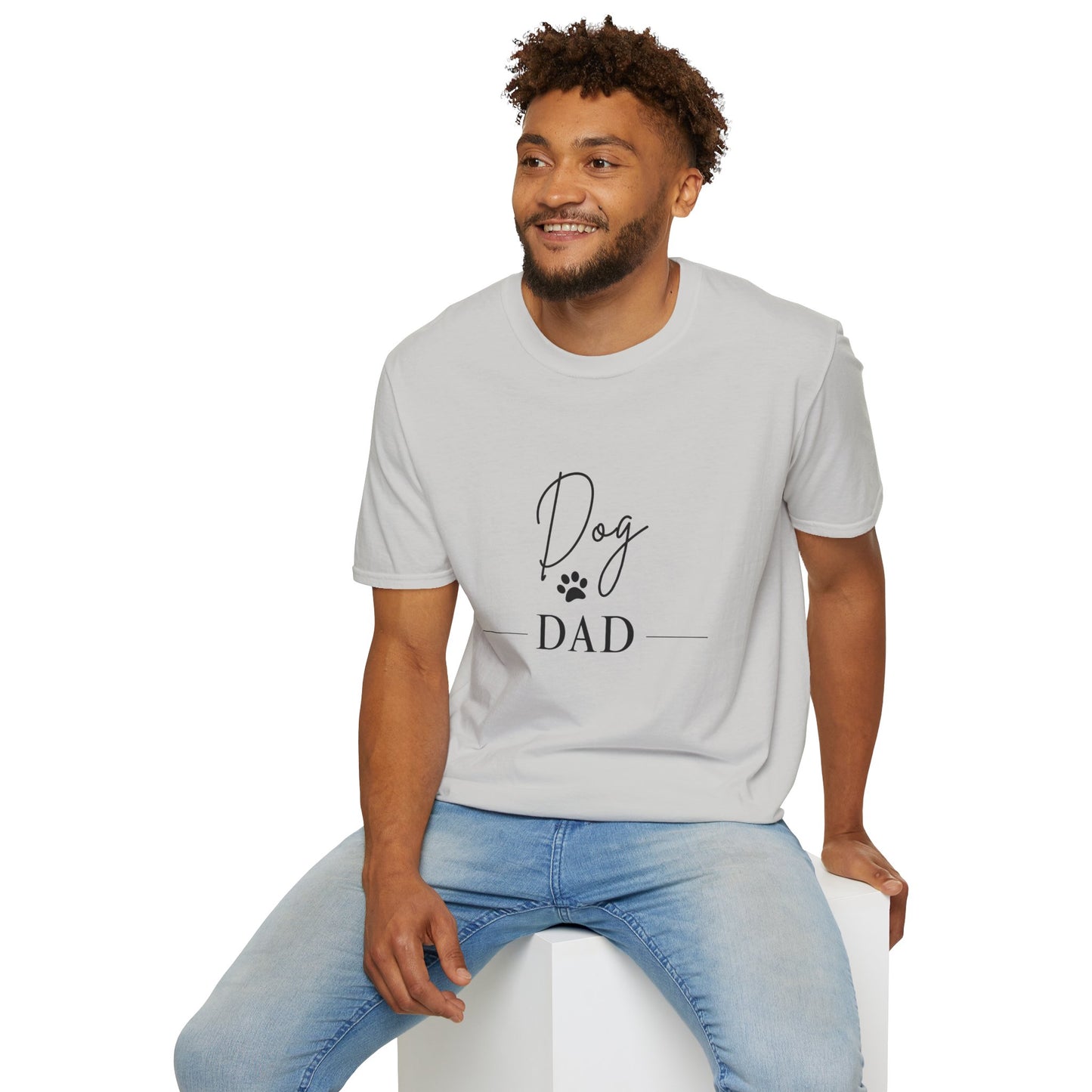 Dog Dad Unisex Softstyle T-Shirt - Perfect Gift for Pet Lovers