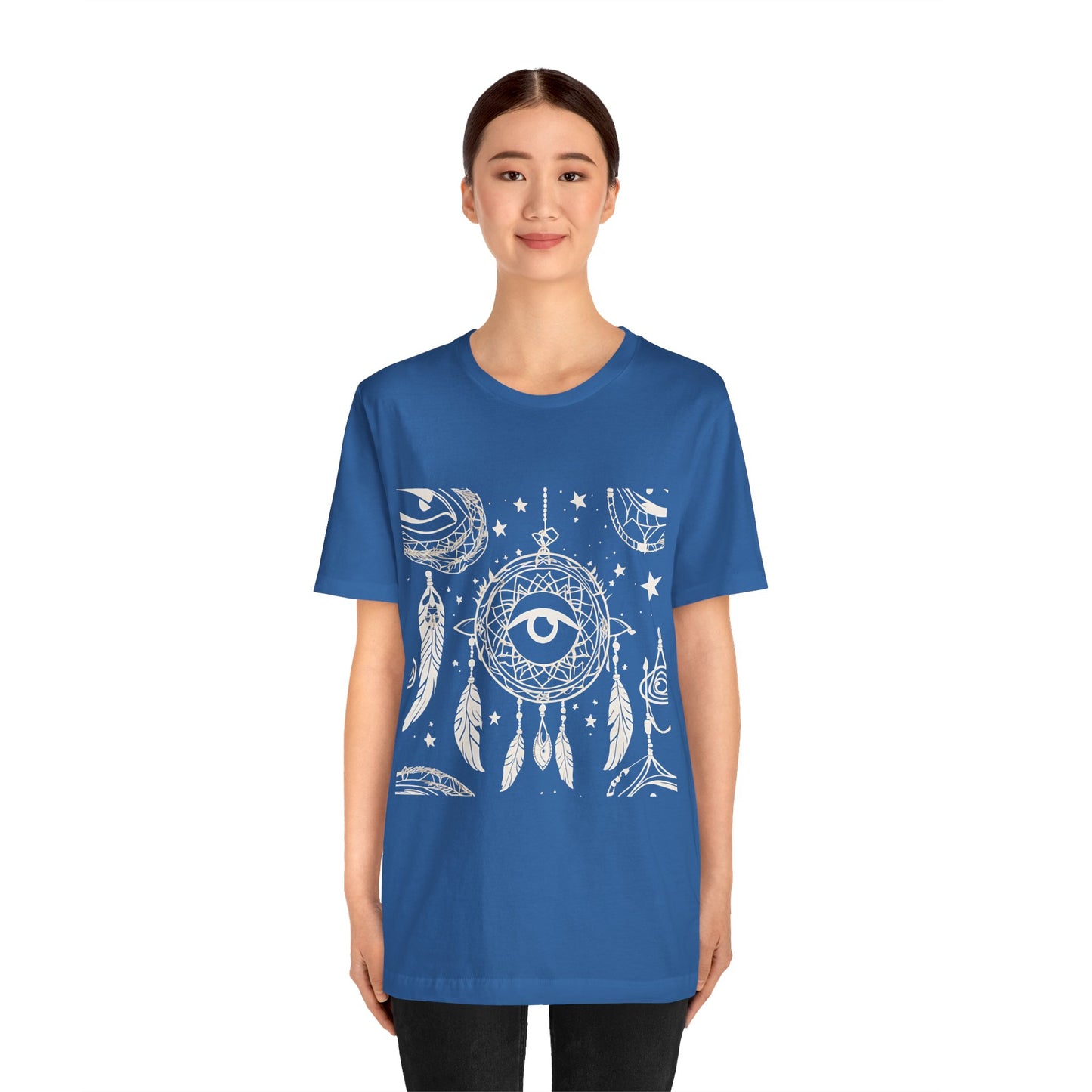 Bohemian Dreamcatcher Unisex Tee - Eye & Feathers Design