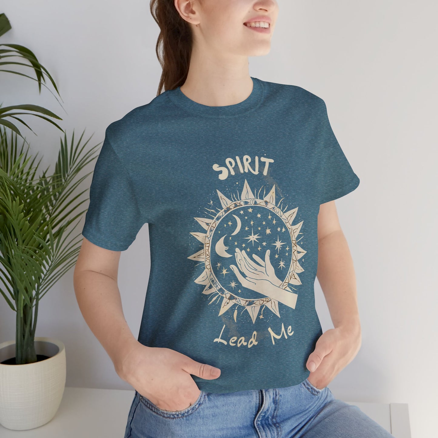 Spirit Lead Me Unisex Jersey Tee - Boho Chic Top for Spiritual Souls