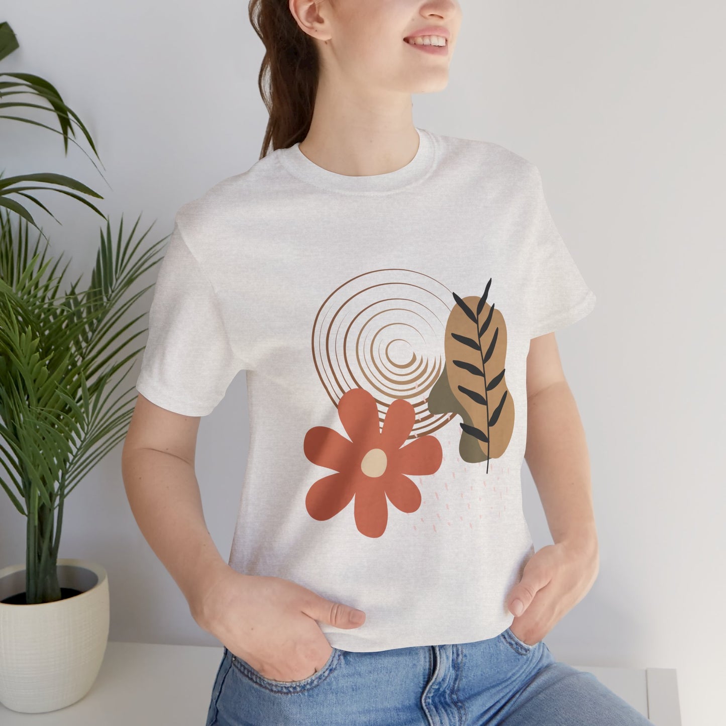 Boho Chic Floral Unisex Short Sleeve Tee