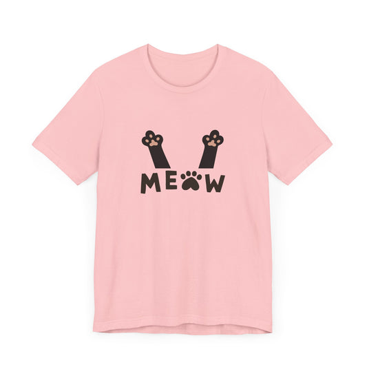 Meow Cat Paw Unisex Jersey Tee