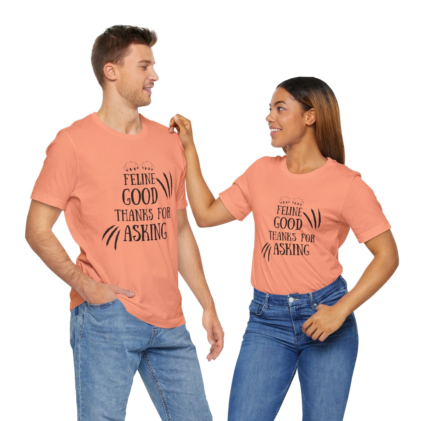 Feline Good Unisex Tee - Purr-fect for Cat Lovers