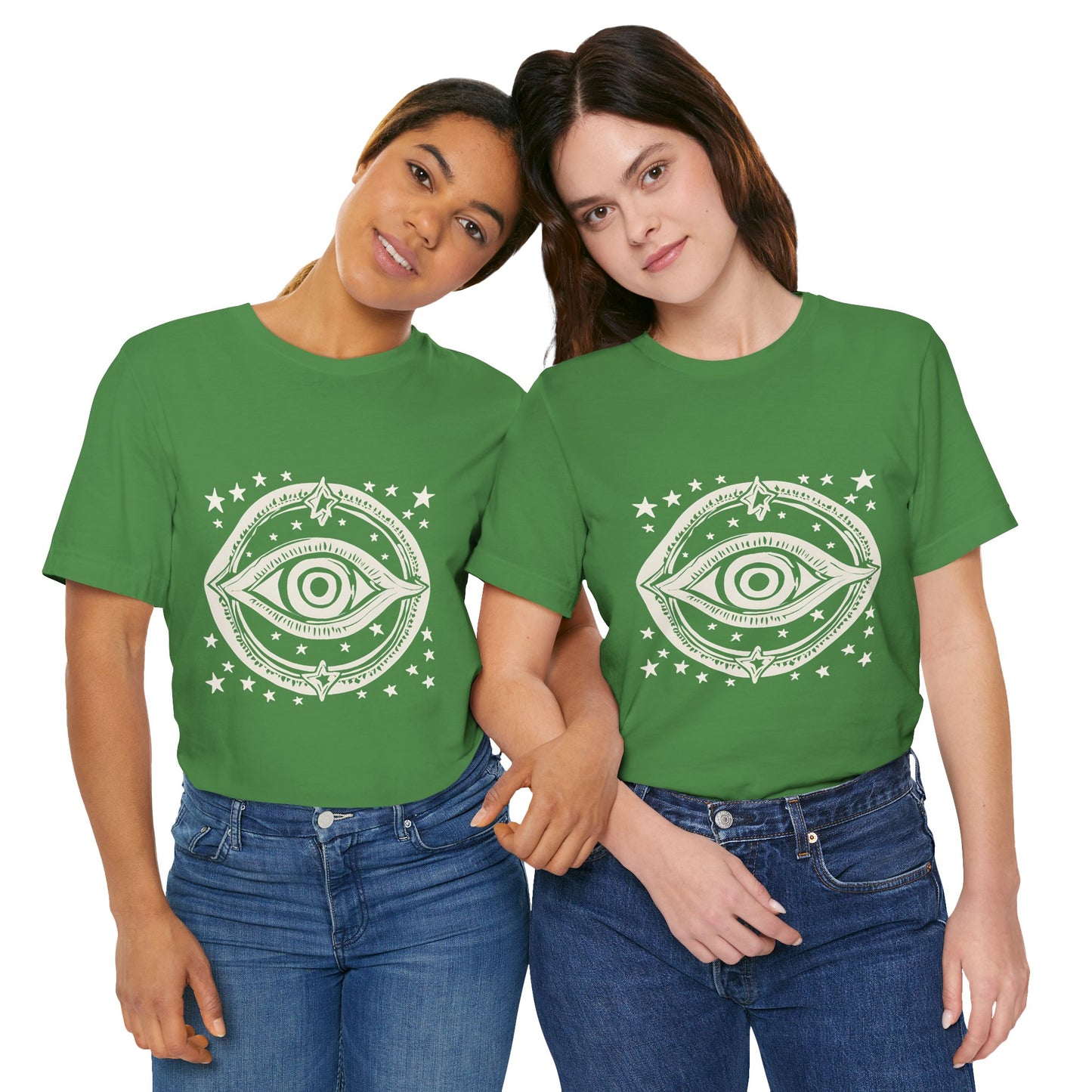 Mystic Eye Unisex Jersey Tee - Cosmic Stars T-Shirt