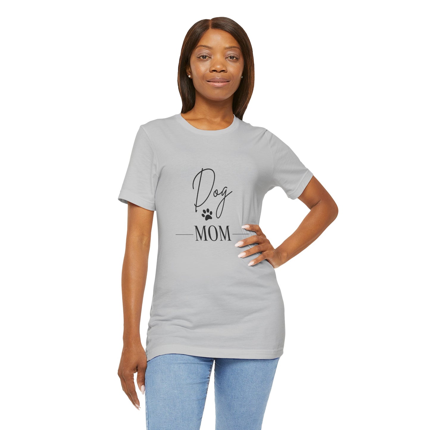 Dog Mom Unisex Jersey Tee - Perfect Gift for Dog Lovers