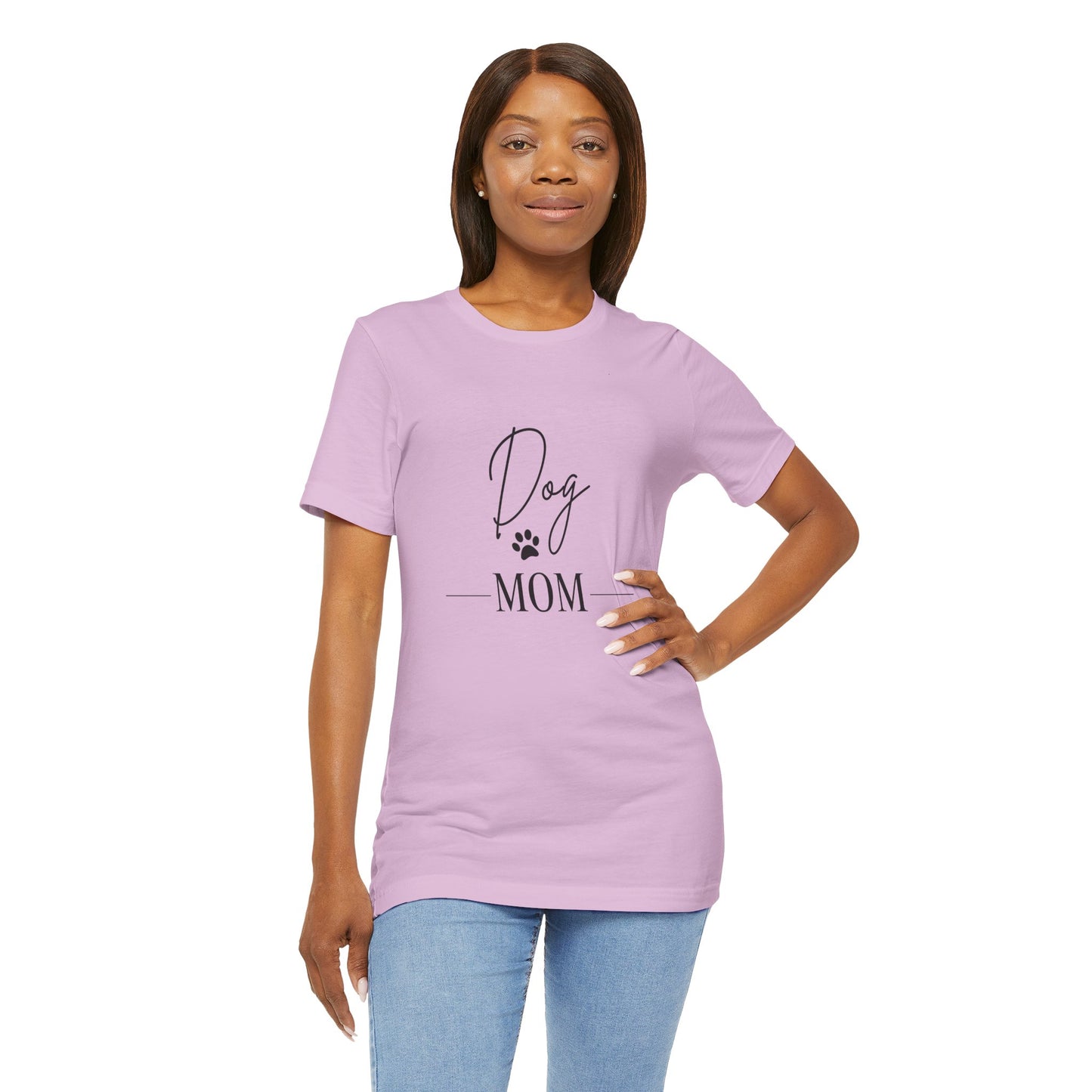 Dog Mom Unisex Jersey Tee - Perfect Gift for Dog Lovers