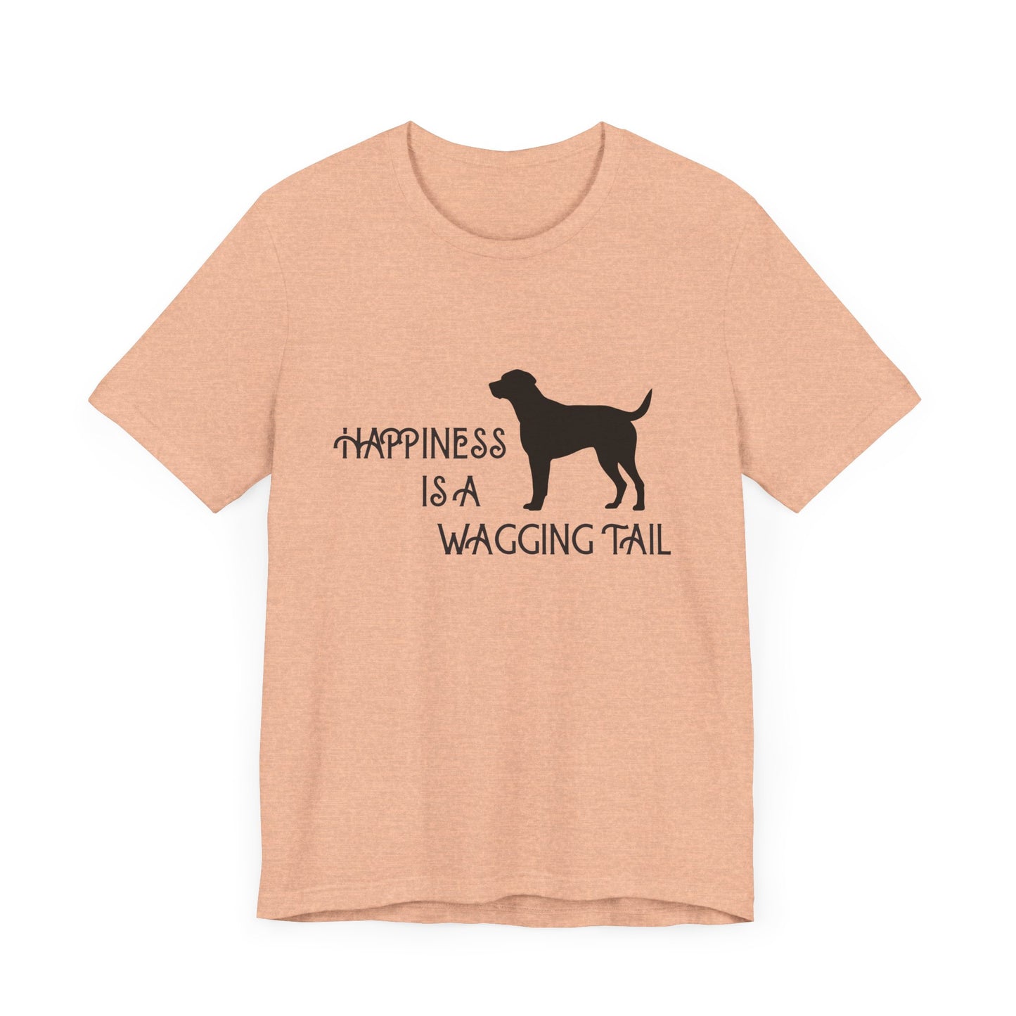 Happiness is a Wagging Tail Unisex Dog Lover Tee