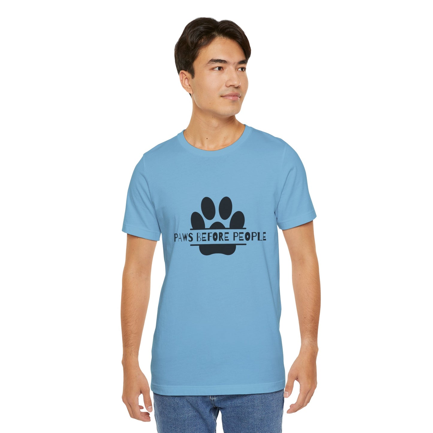 Funny Dog Lover T-Shirt - "Paws Before People" Unisex Tee