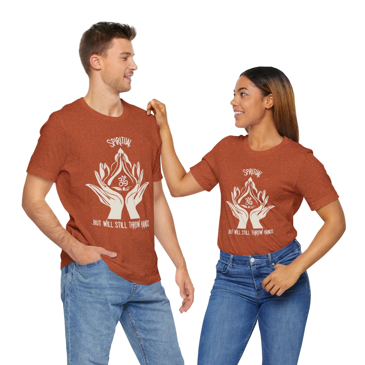 Spiritual Hands Unisex Jersey Tee - Zen Vibes for Mindful Living