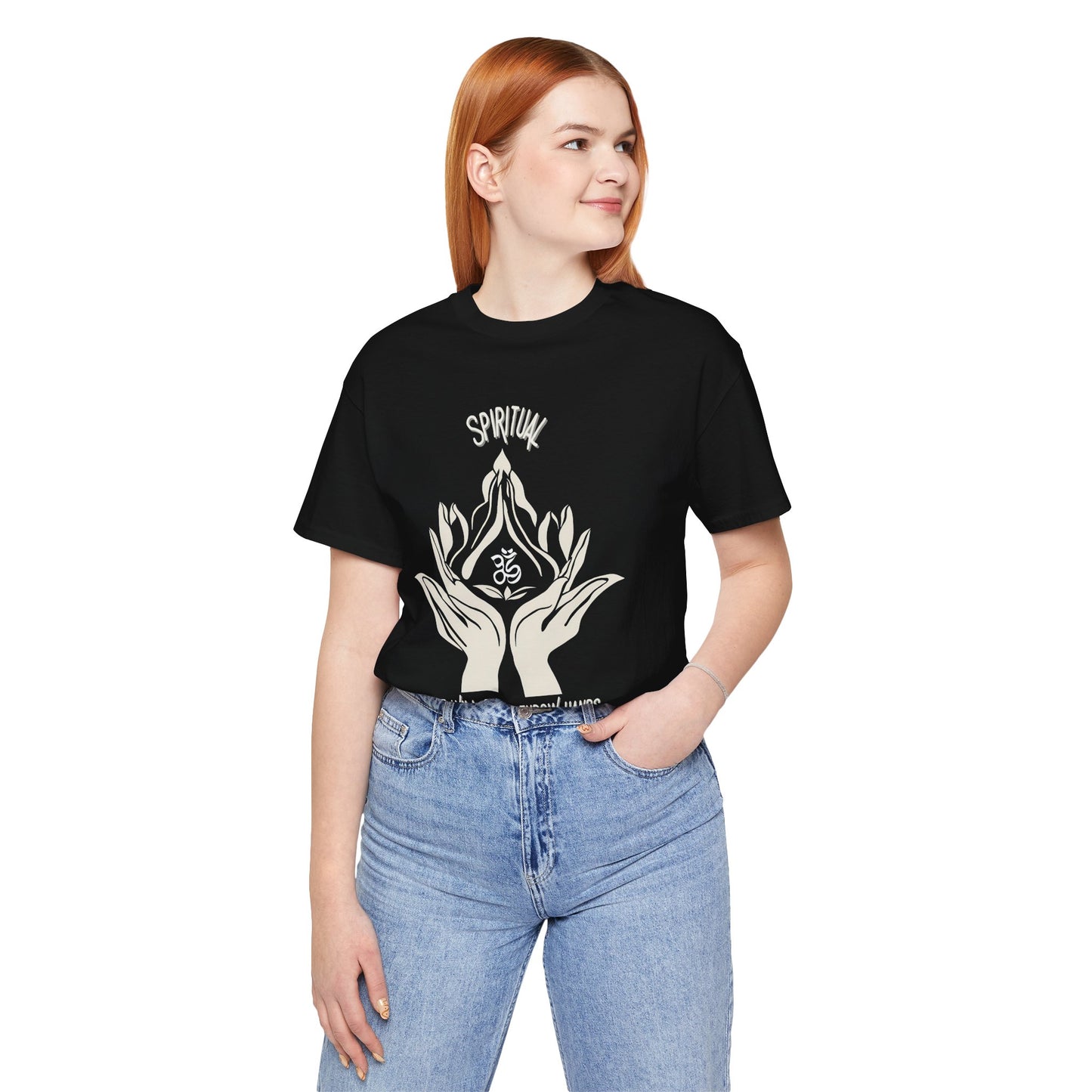 Spiritual Hands Unisex Jersey Tee - Zen Vibes for Mindful Living