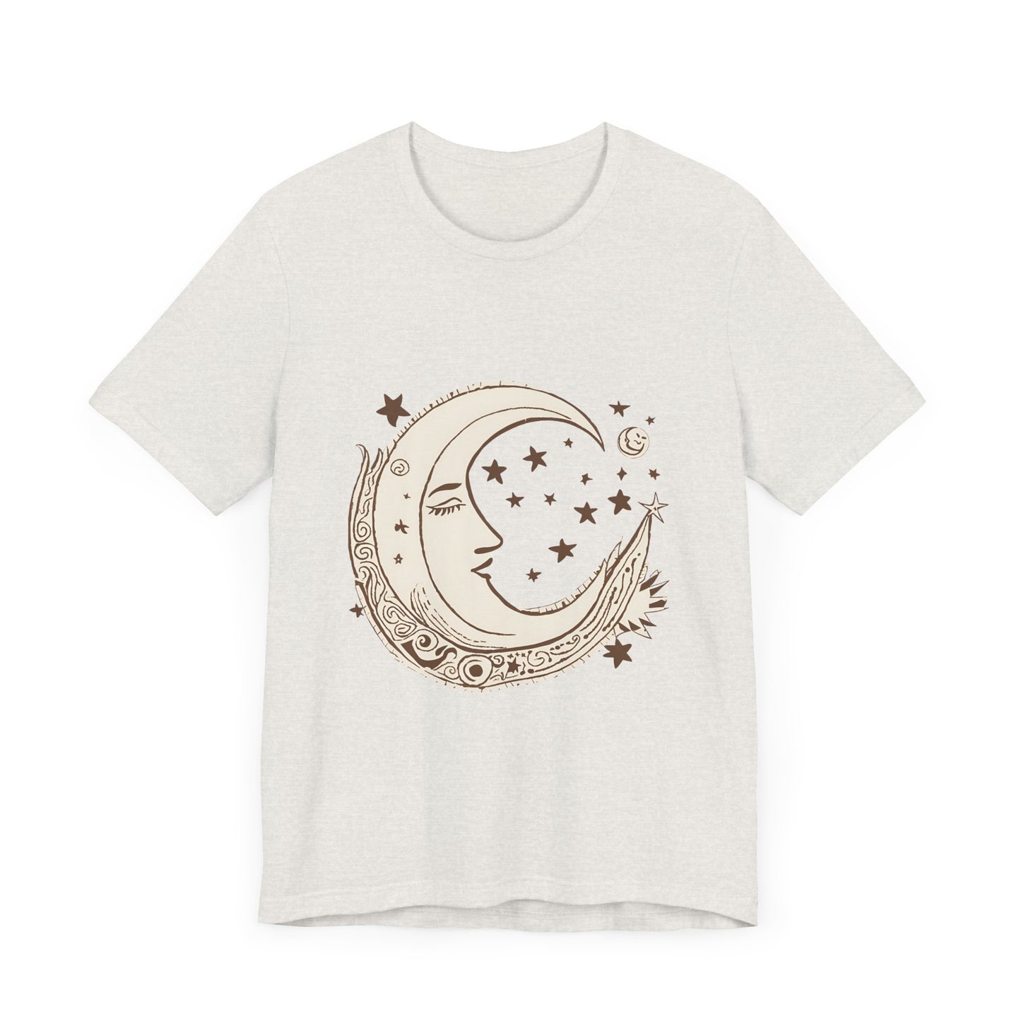 Celestial Moon and Stars Unisex Short Sleeve Tee