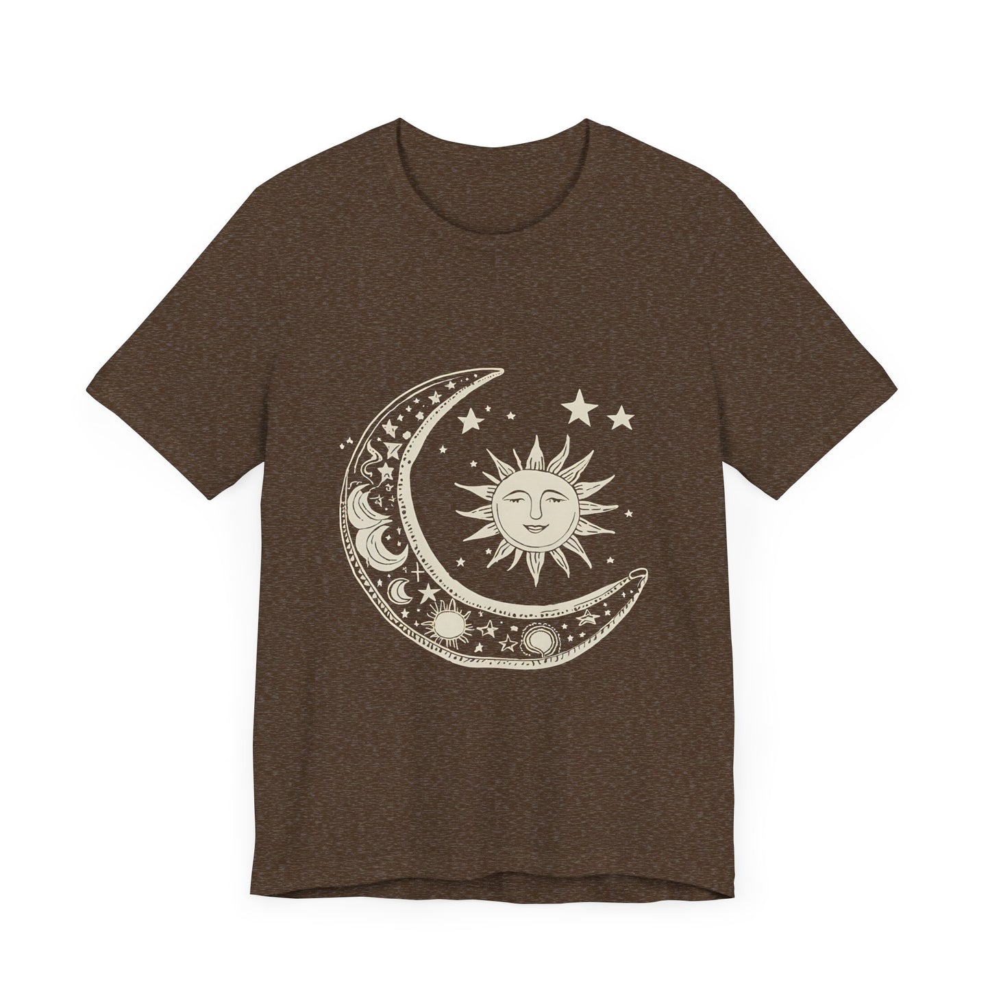 Celestial Sun and Moon Unisex Jersey Tee